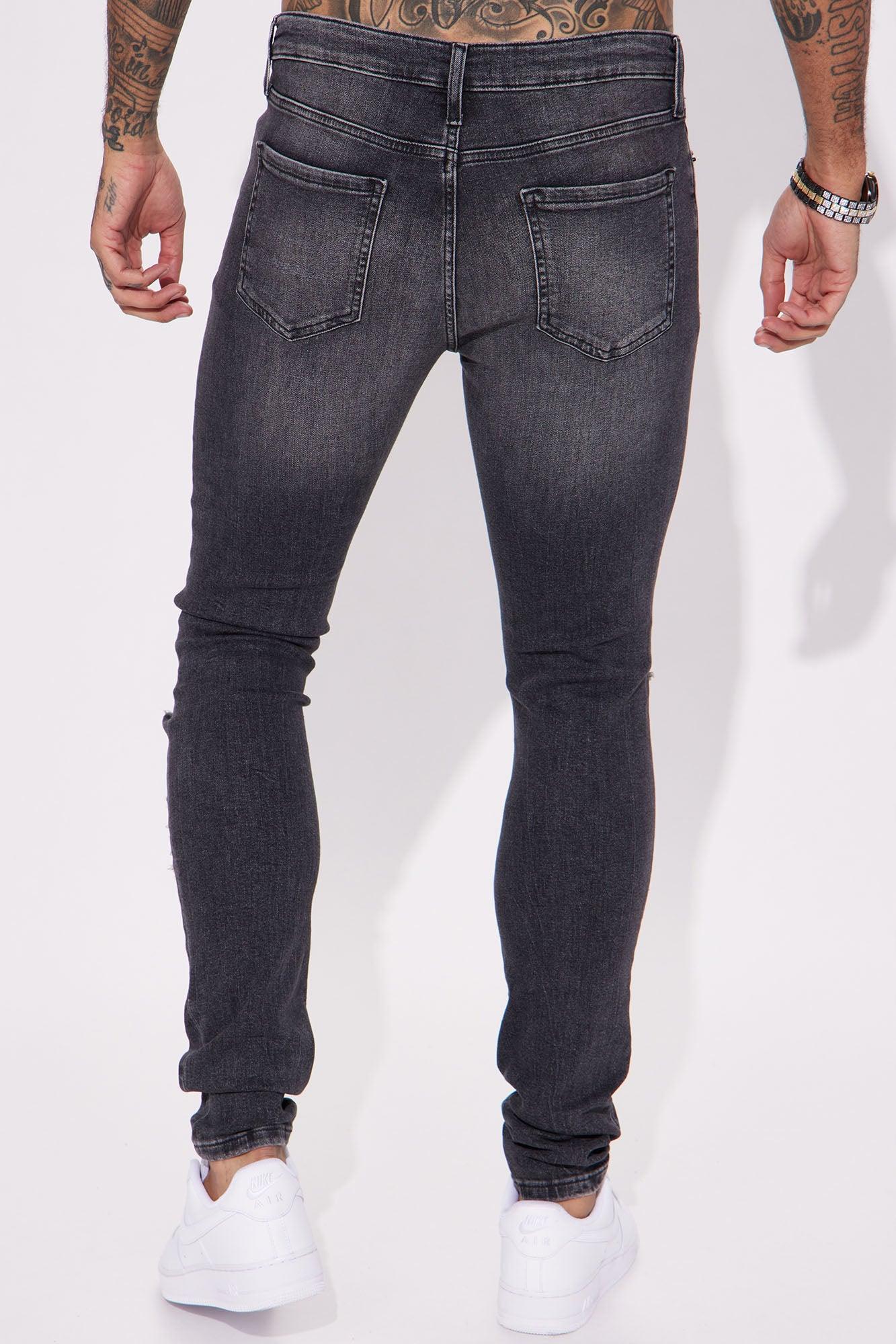 Ready To Unwind Stacked Skinny Jeans - Black Wash Product Image