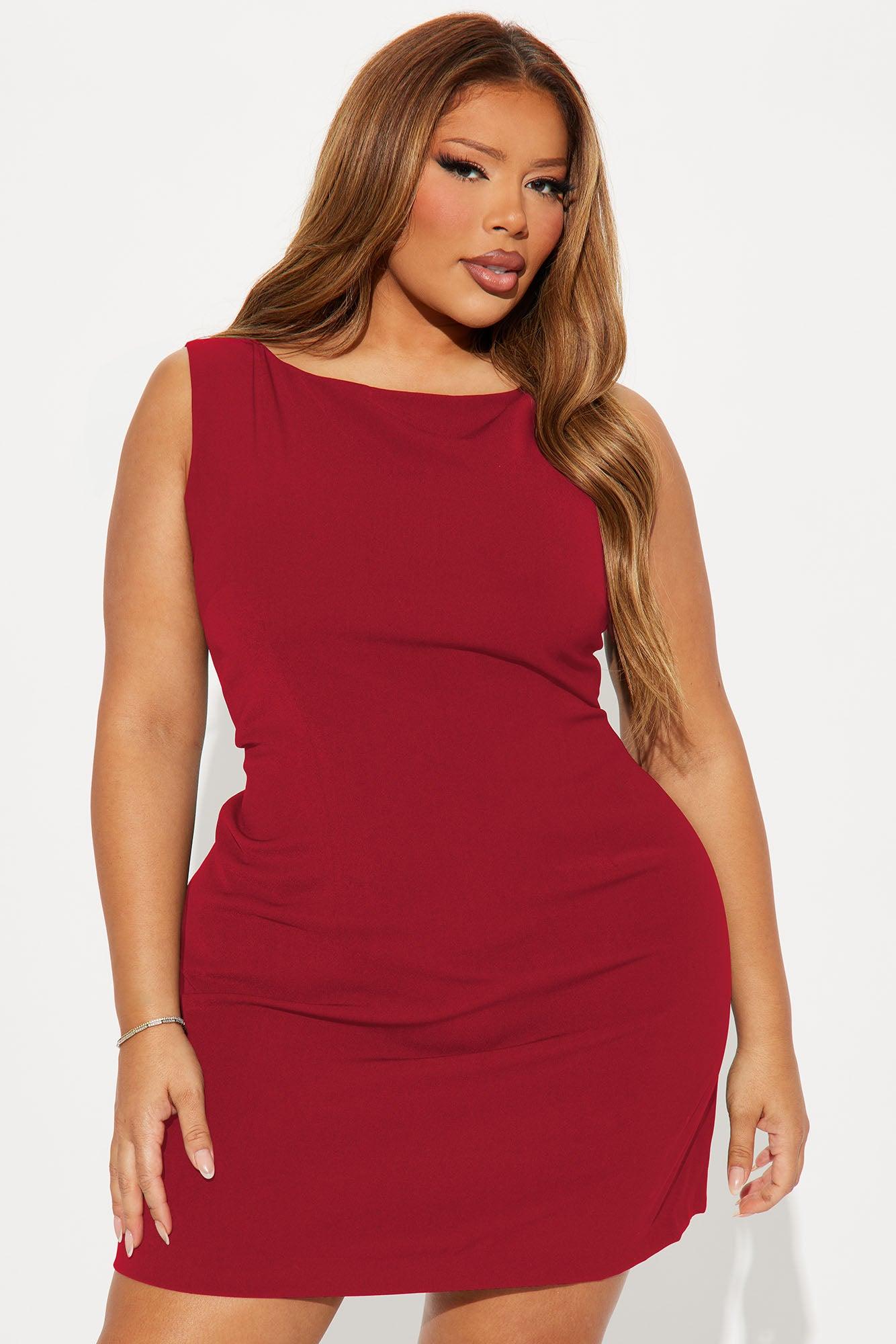 Kylan Crepe Mini Dress - Red Product Image