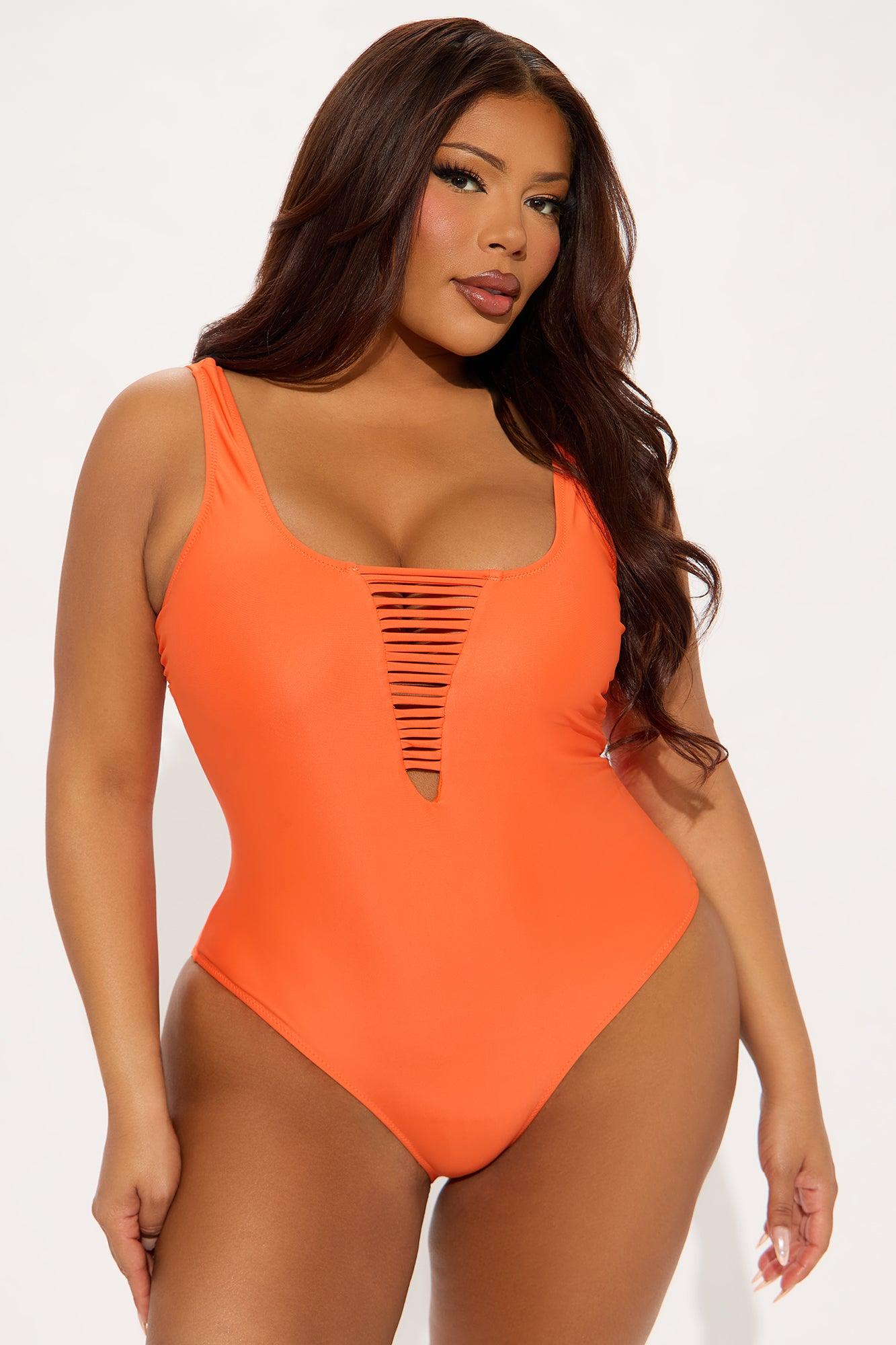 Beachy Vibes One Piece Swimsuit - Orange Product Image