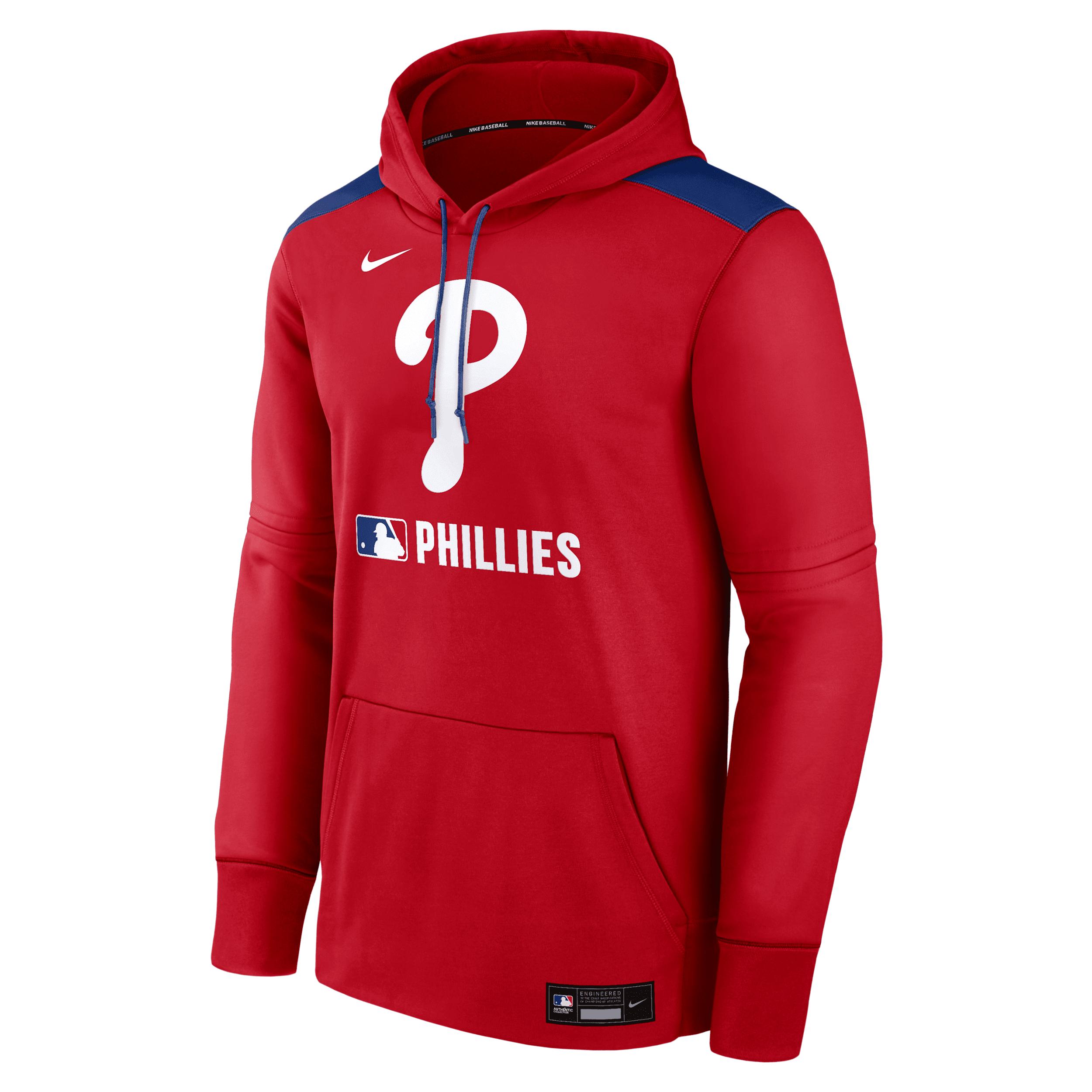 Mens Los Angeles Angels Authentic Collection Nike Therma MLB Pullover Hoodie | NAC3036NANG-N80 Product Image