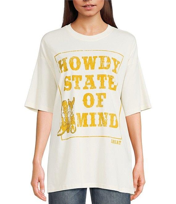 Ariat Howdy State of Mind Western Crew Neck Short Sleeve T-Shirt Product Image