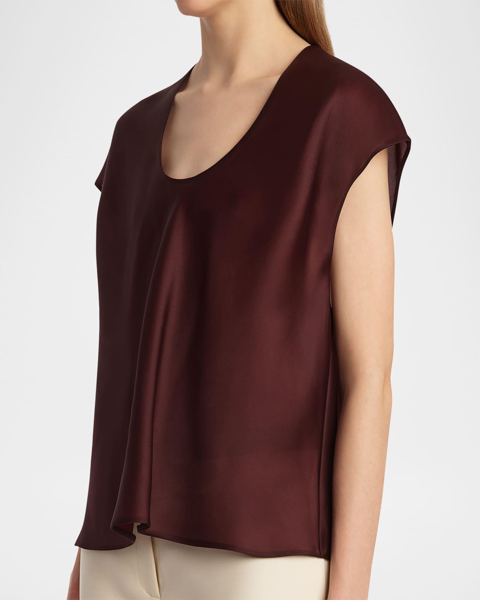 Barbo Silk Scoop-Neck Top Product Image