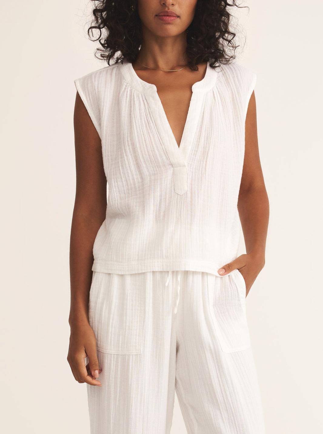 Cliffside V-Neck Airy Top Product Image