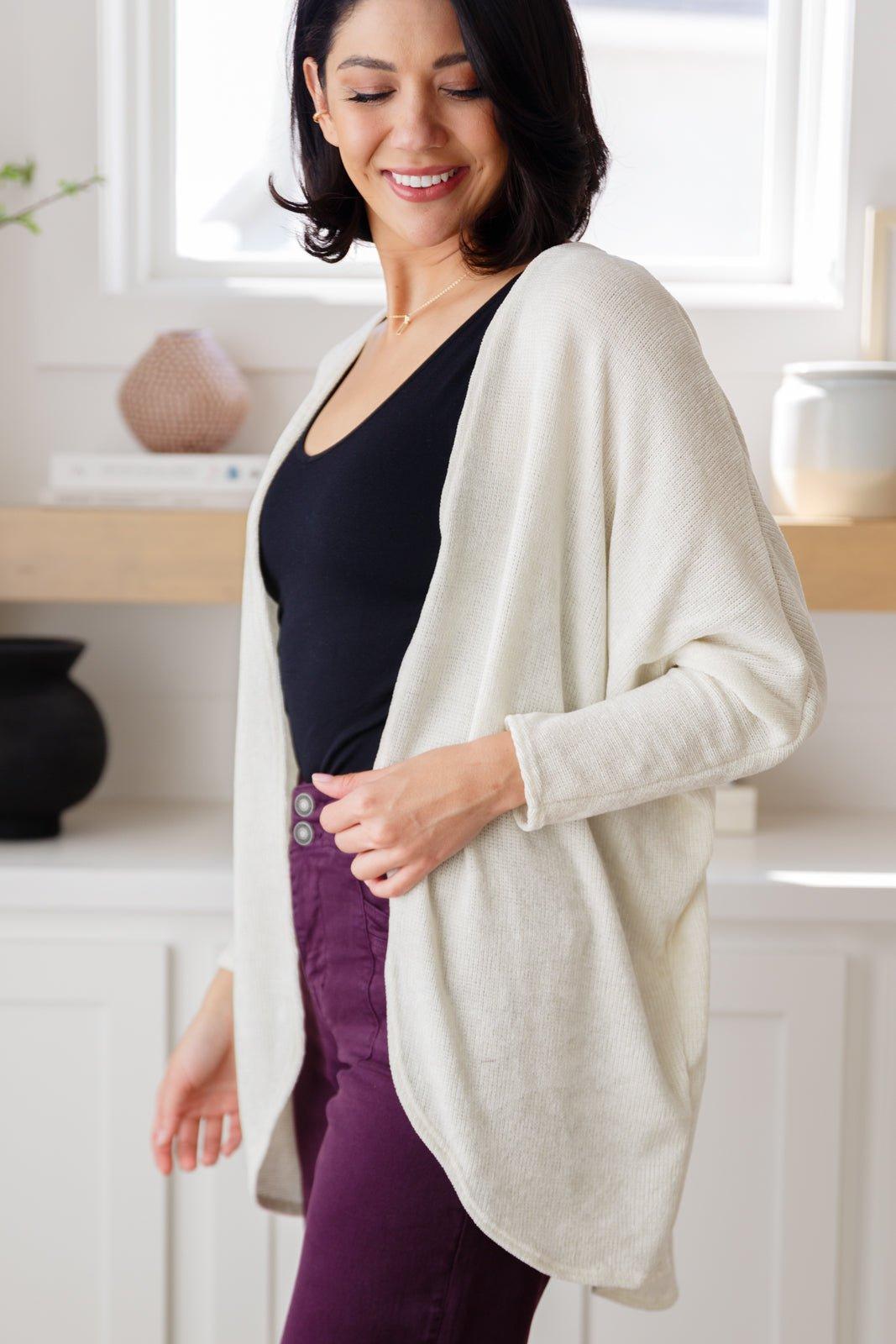 How's It Going Open Front Cardigan Product Image
