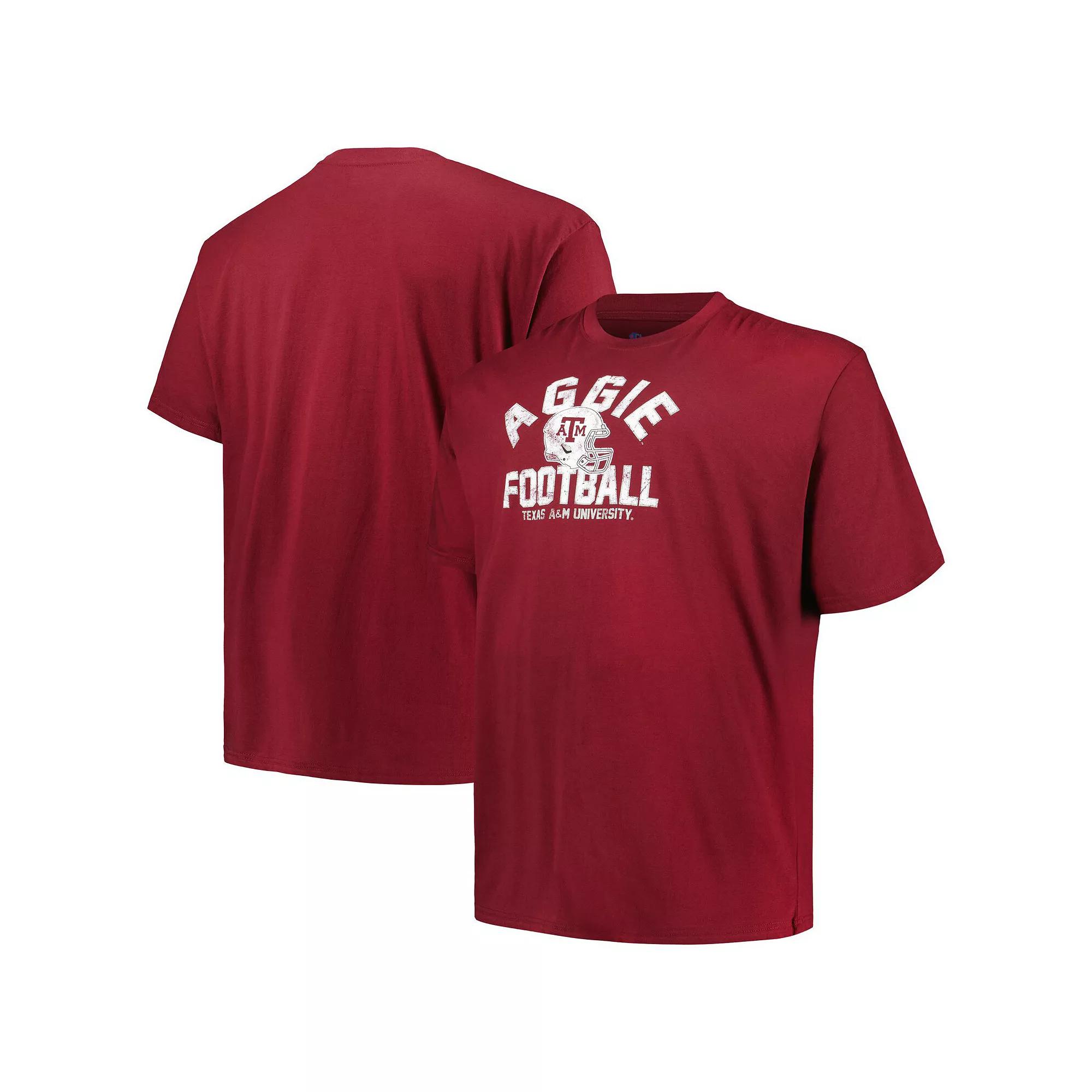 Men's Champion Maroon Texas A&M Aggies Big & Tall Football Helmet T-Shirt,  Product Image