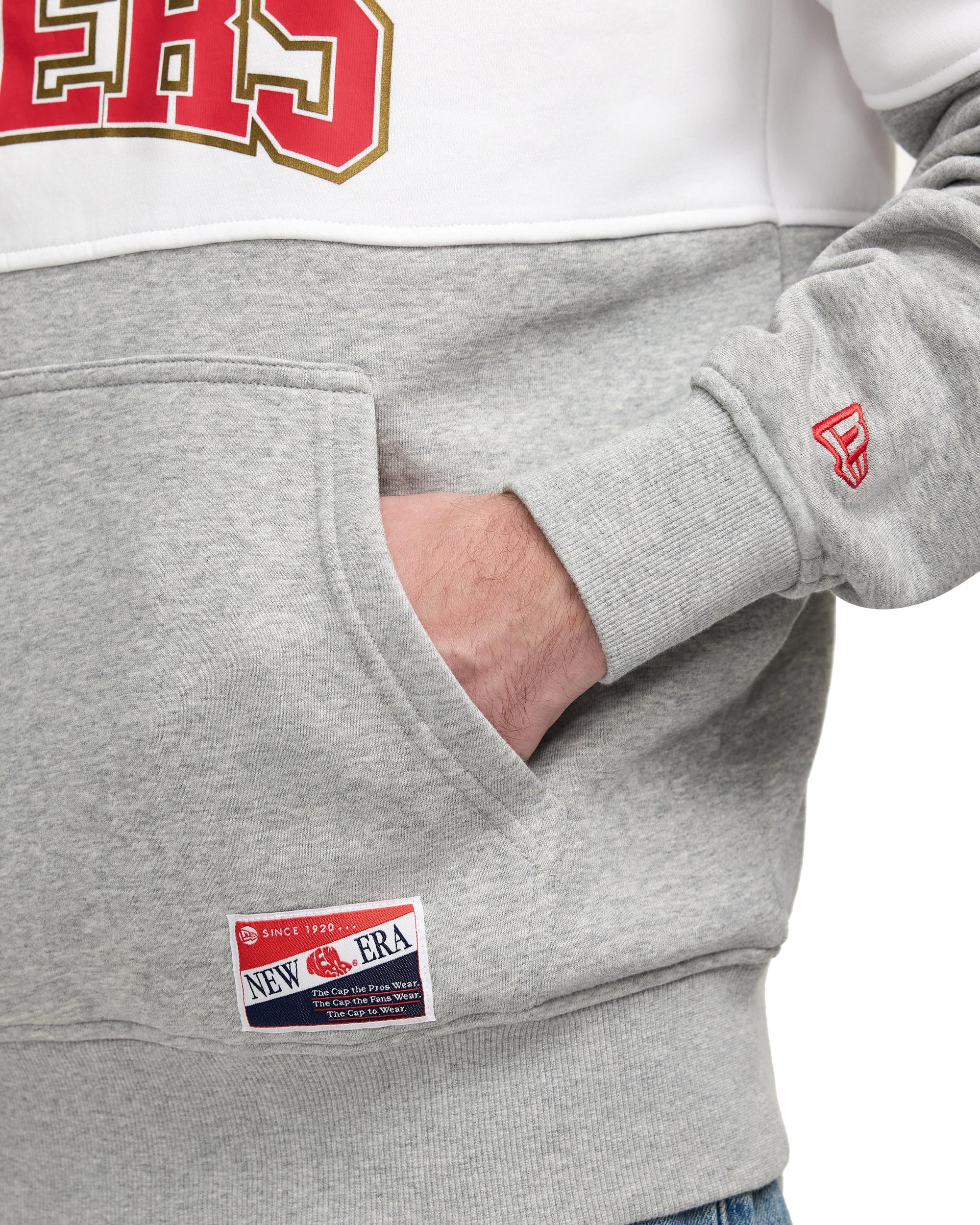 New York Giants Throwback Color Block Hoodie Male Product Image