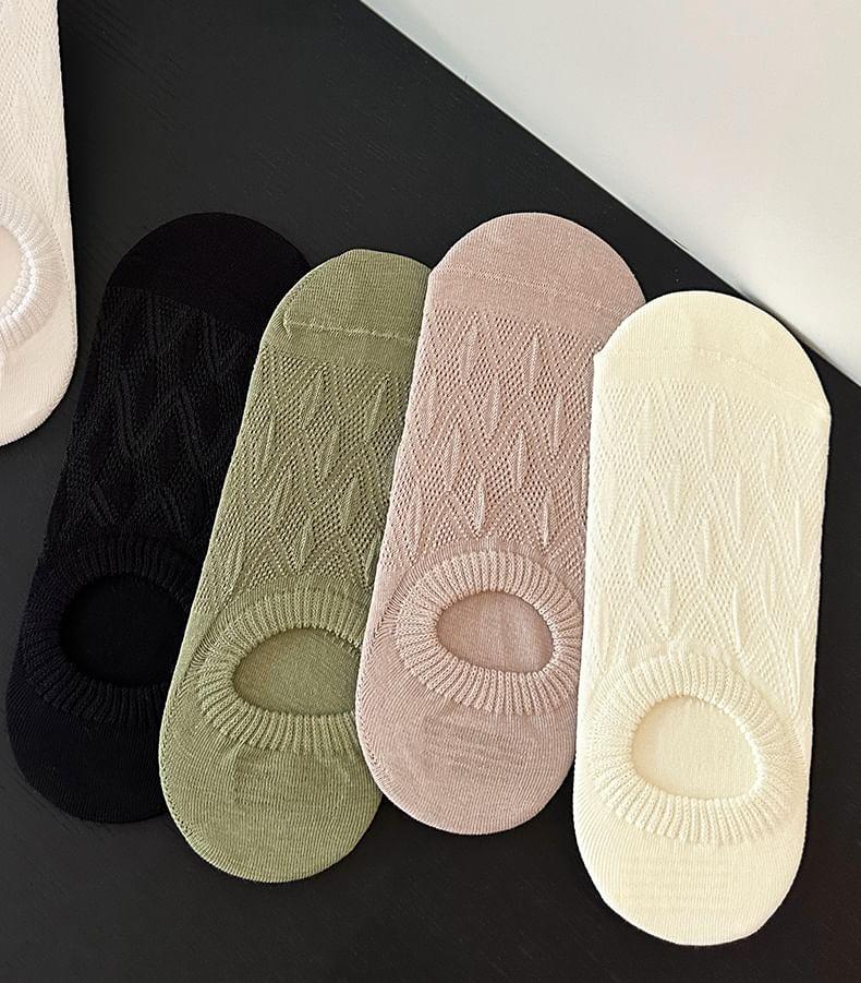 Set of 4 Pairs: Plain No Show Socks Product Image