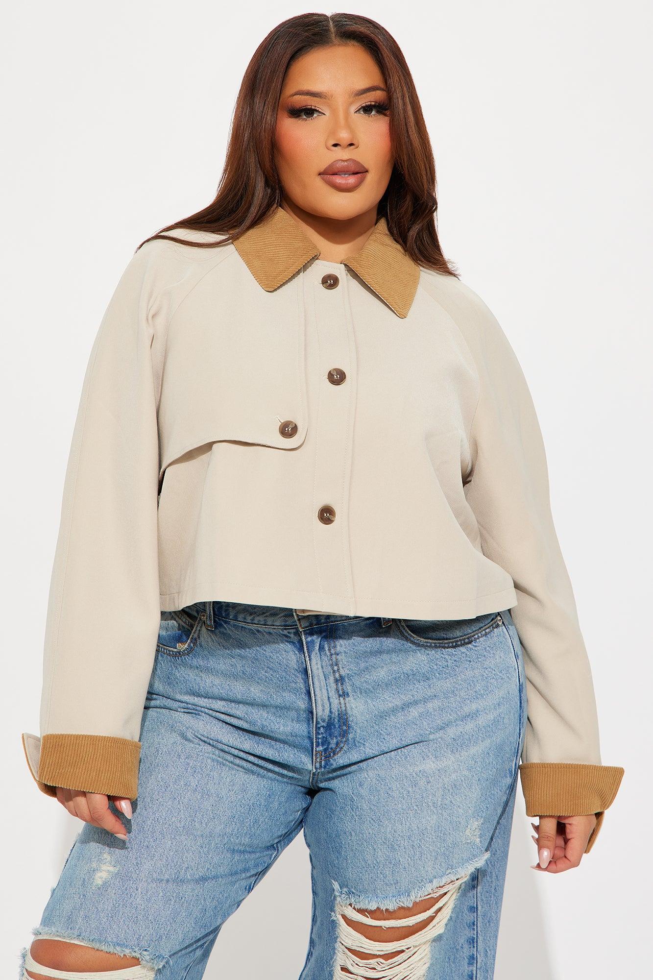 Coming Around Barn Jacket - Khaki Product Image