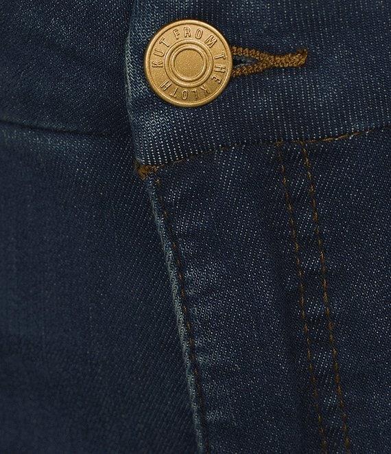 KUT from the Kloth Meg Wide Leg High-Rise Fab Ab Raw Hem Ankle Length Jeans Product Image