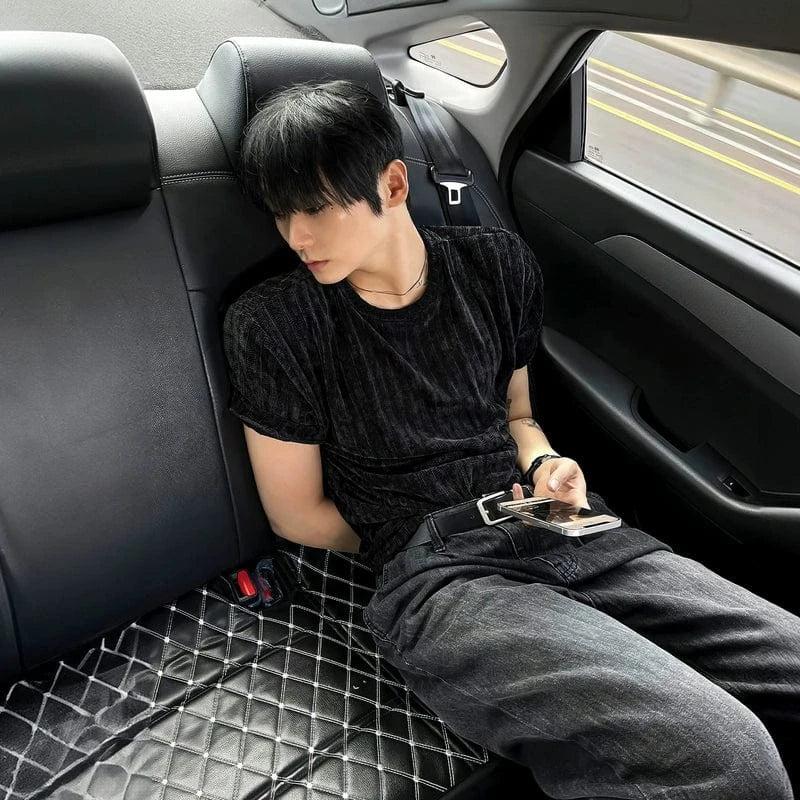 RT No. 18301 TEXTURE KNIT SHORT SLEEVE Product Image