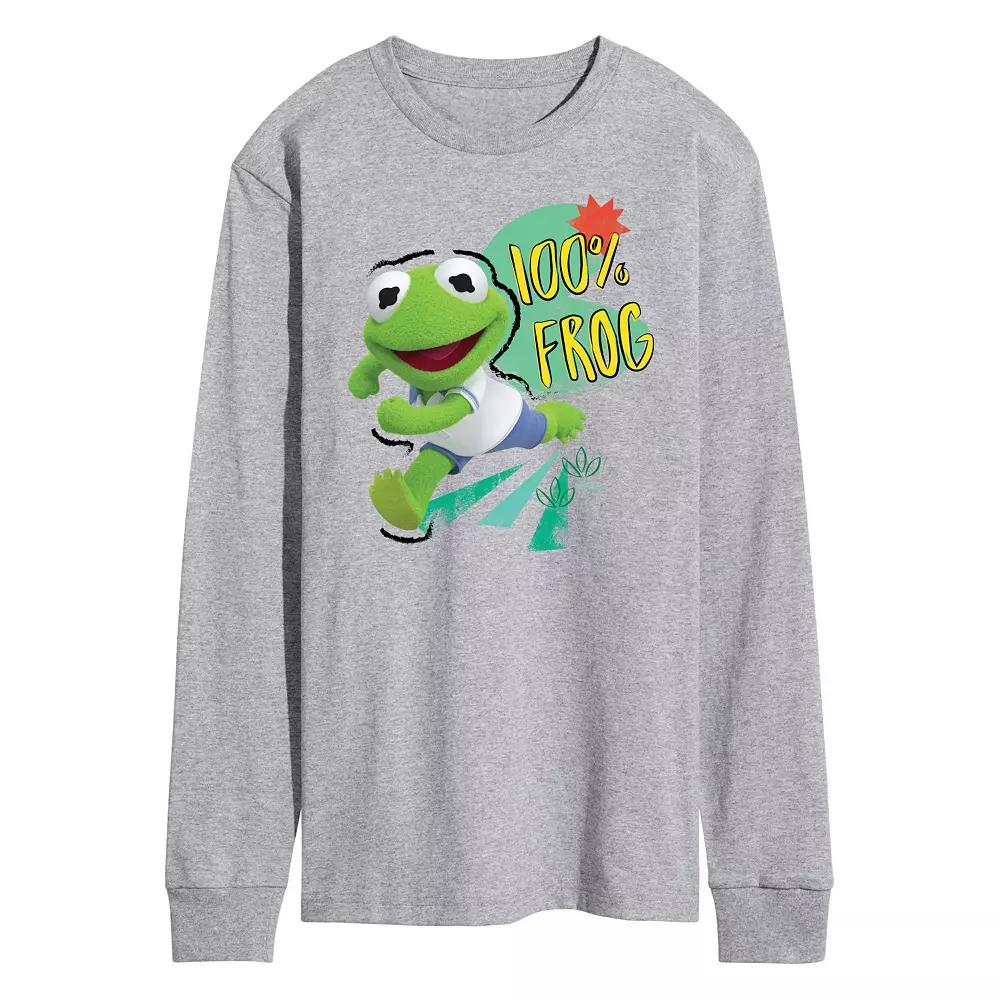 Disney's Muppets Babies Kermit Men's Long Sleeve Graphic Tee,  Product Image