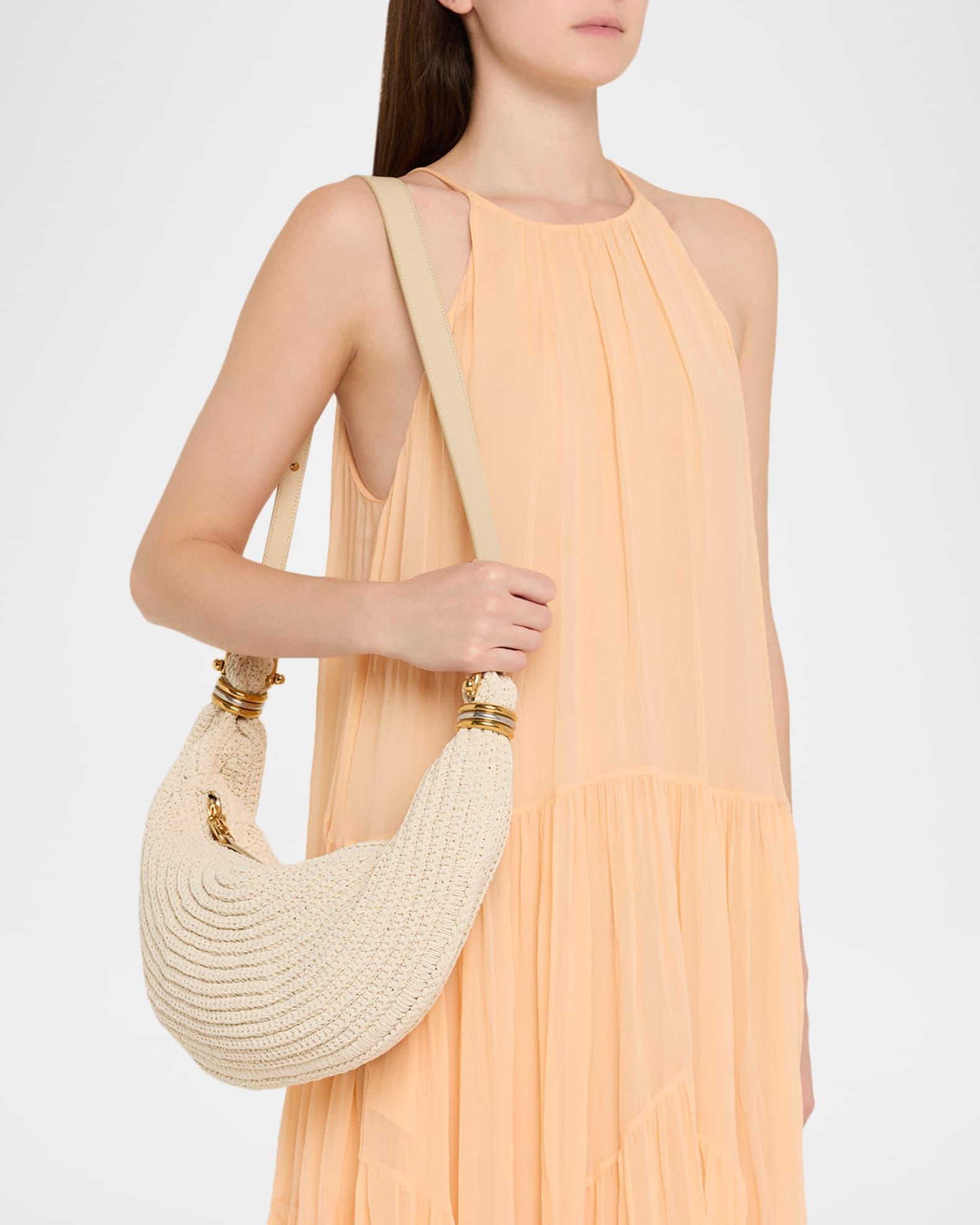 Rounded Crochet Bracelet Hobo Bag Product Image