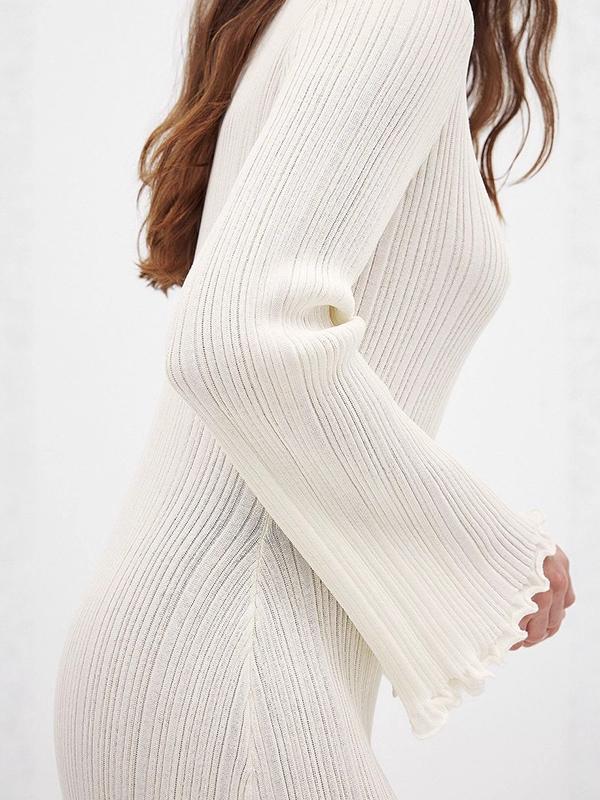 Ribbed Knit Maxi Dress Product Image