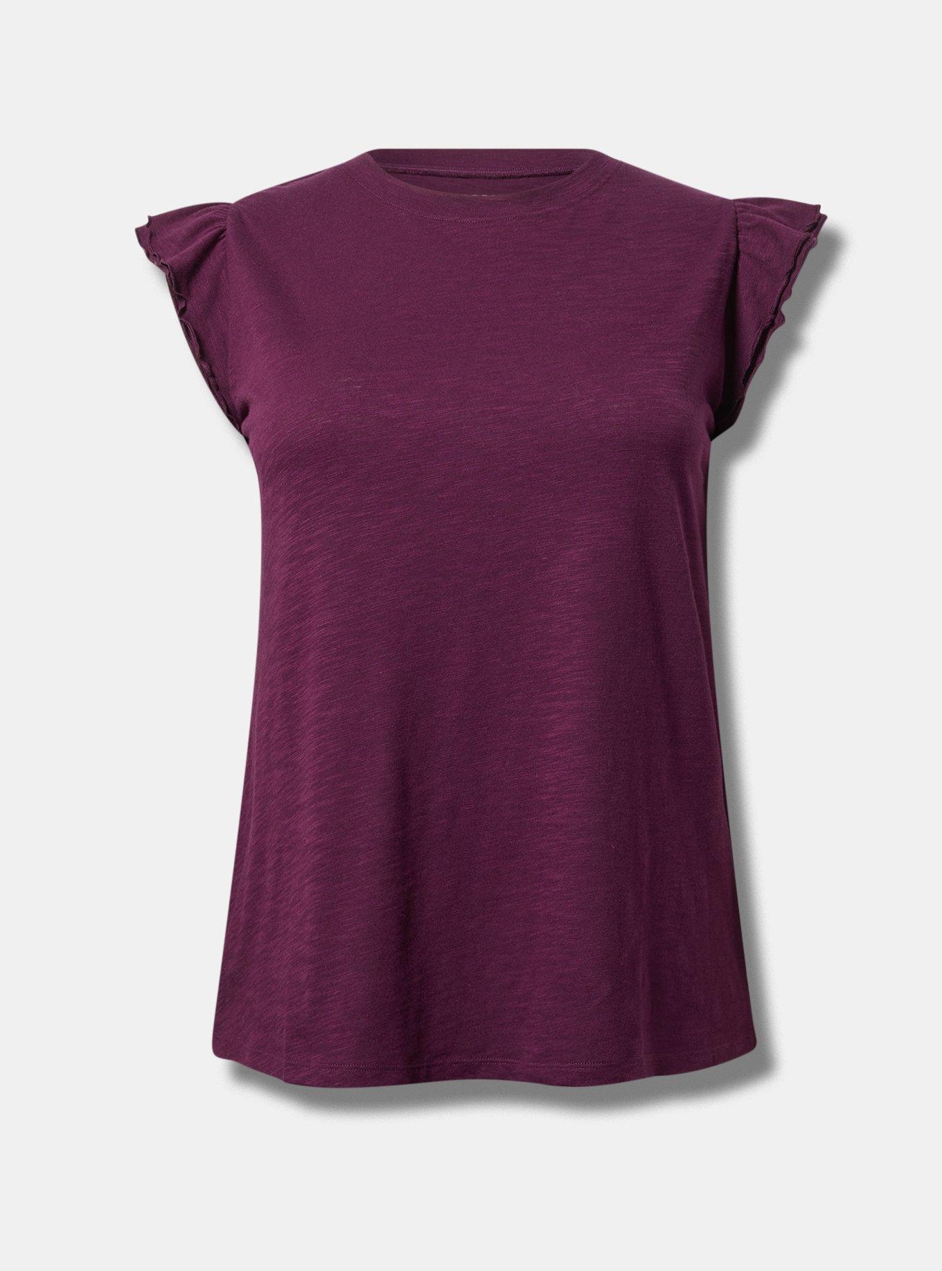 Double Flutter Sleeve Tee Product Image