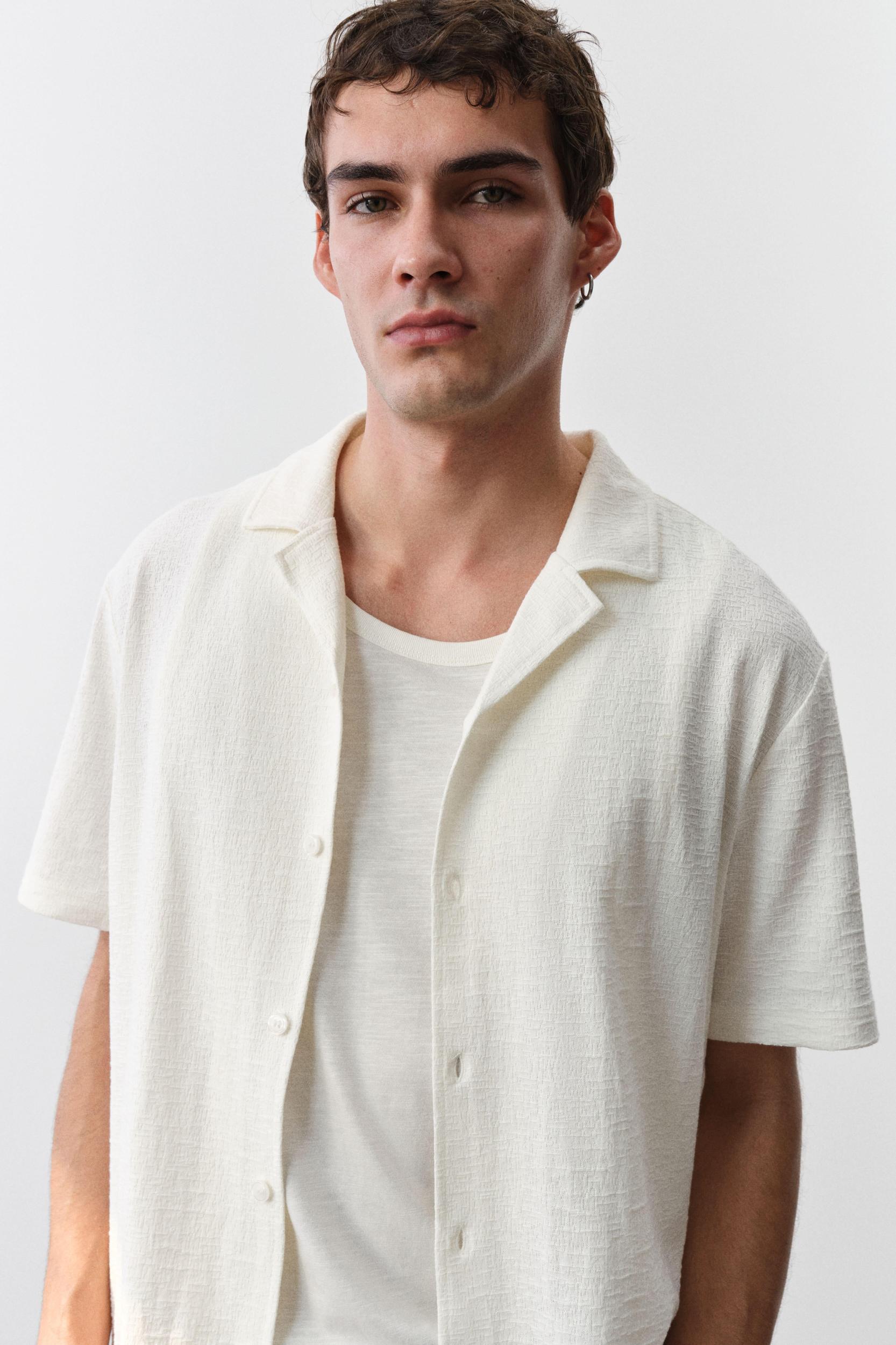 Regular-Fit Jersey Resort Shirt Product Image