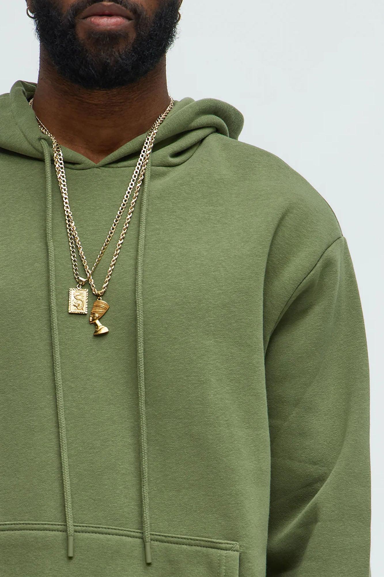 Tyson Hoodie - Olive Product Image