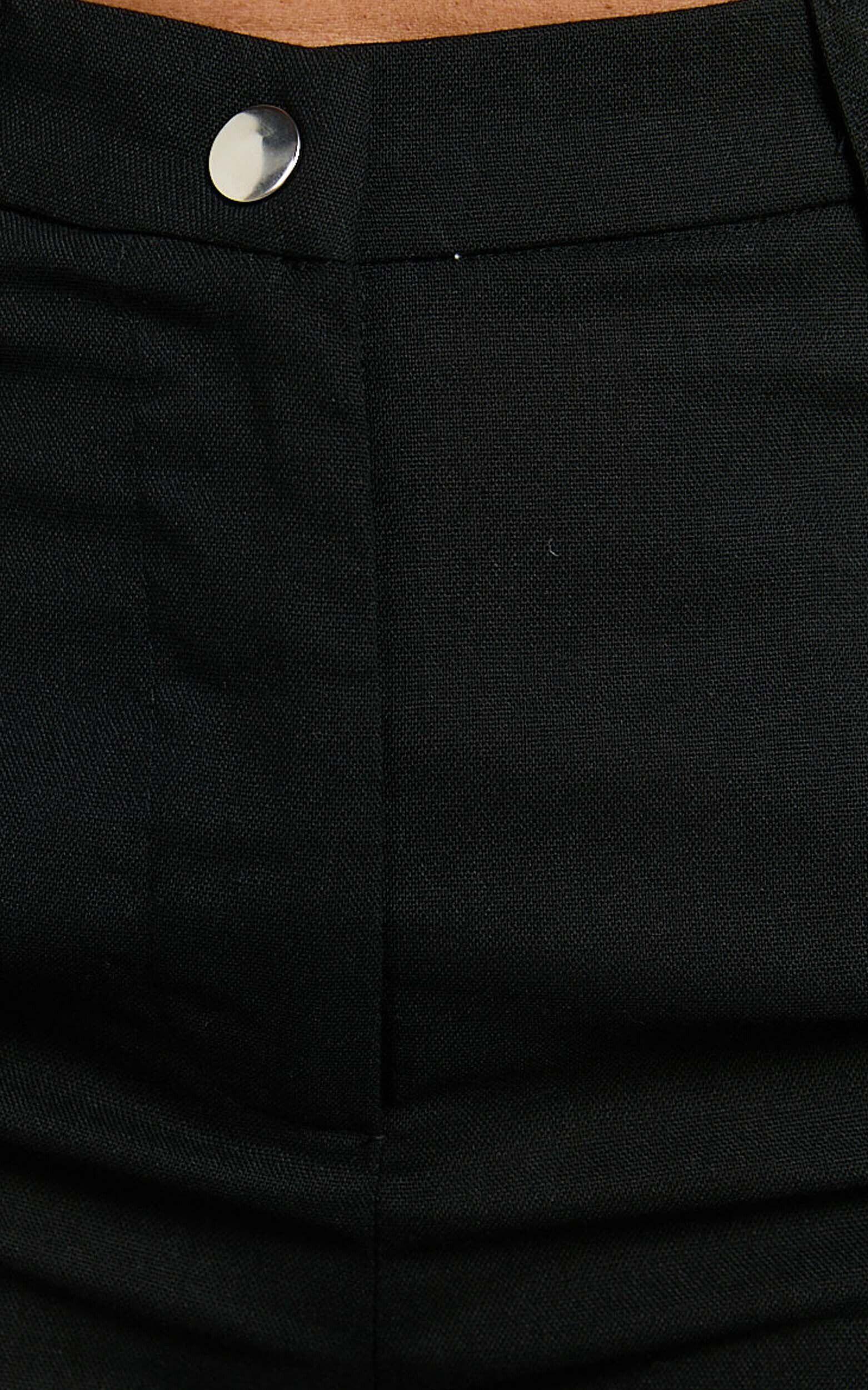 Kayla Pants - Mid Rise Cargo Pants in Black Product Image