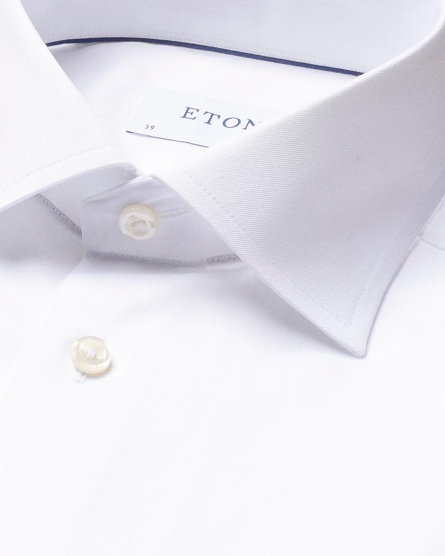 Eton Mens Business Solid White Slim Shirt Product Image