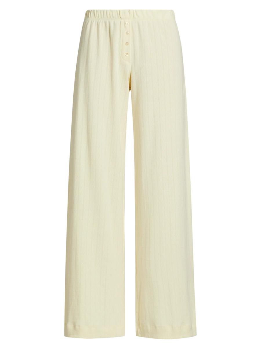 Womens Boxer Rib-Knit Pants Product Image