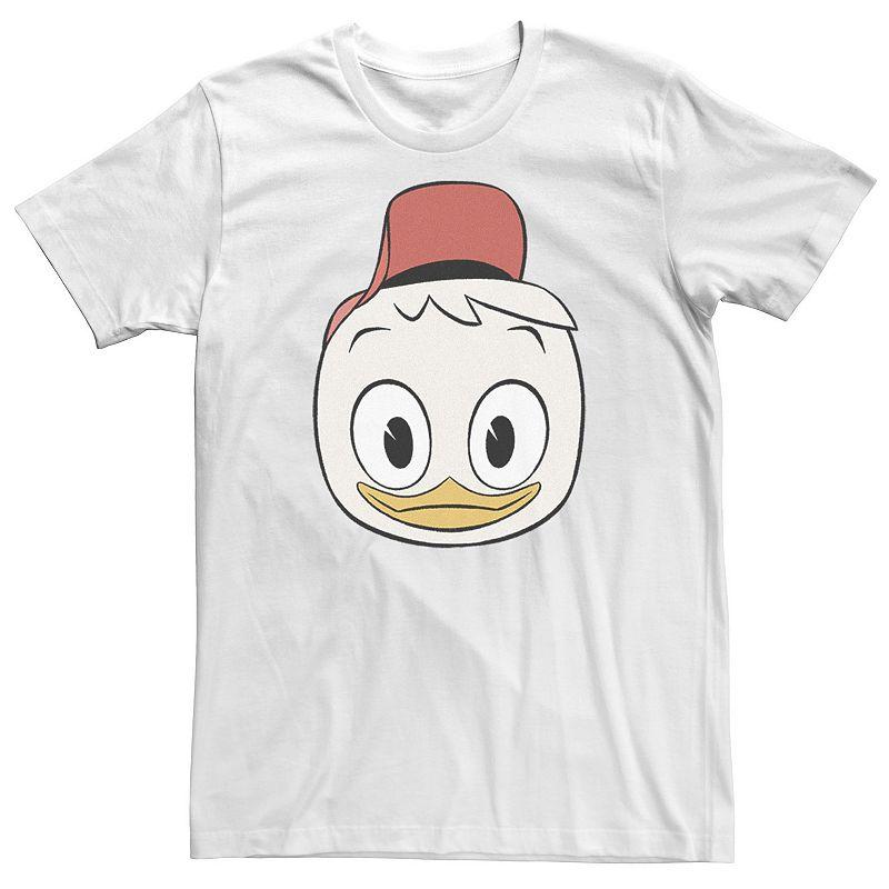 Big & Tall Disney DuckTales Huey Big Face Tee, Men's, Size: 5XL, White Product Image
