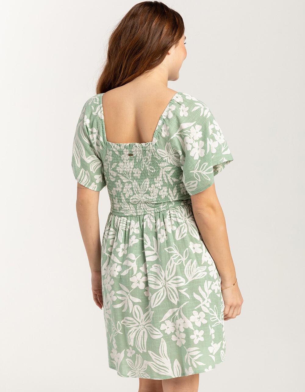 RIP CURL Salty Summer Smocked Womens Dress - SAGE Product Image
