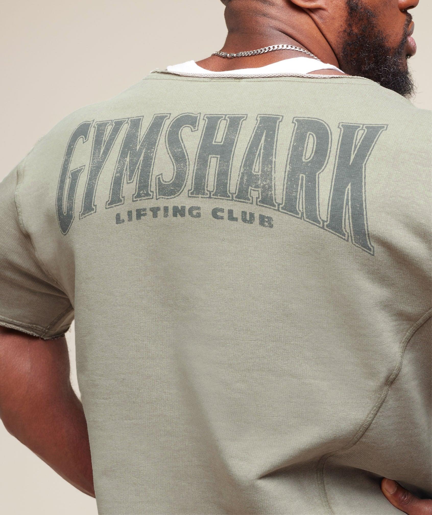 Gymshark Heritage Washed Rag Top - Stone Grey Male Product Image