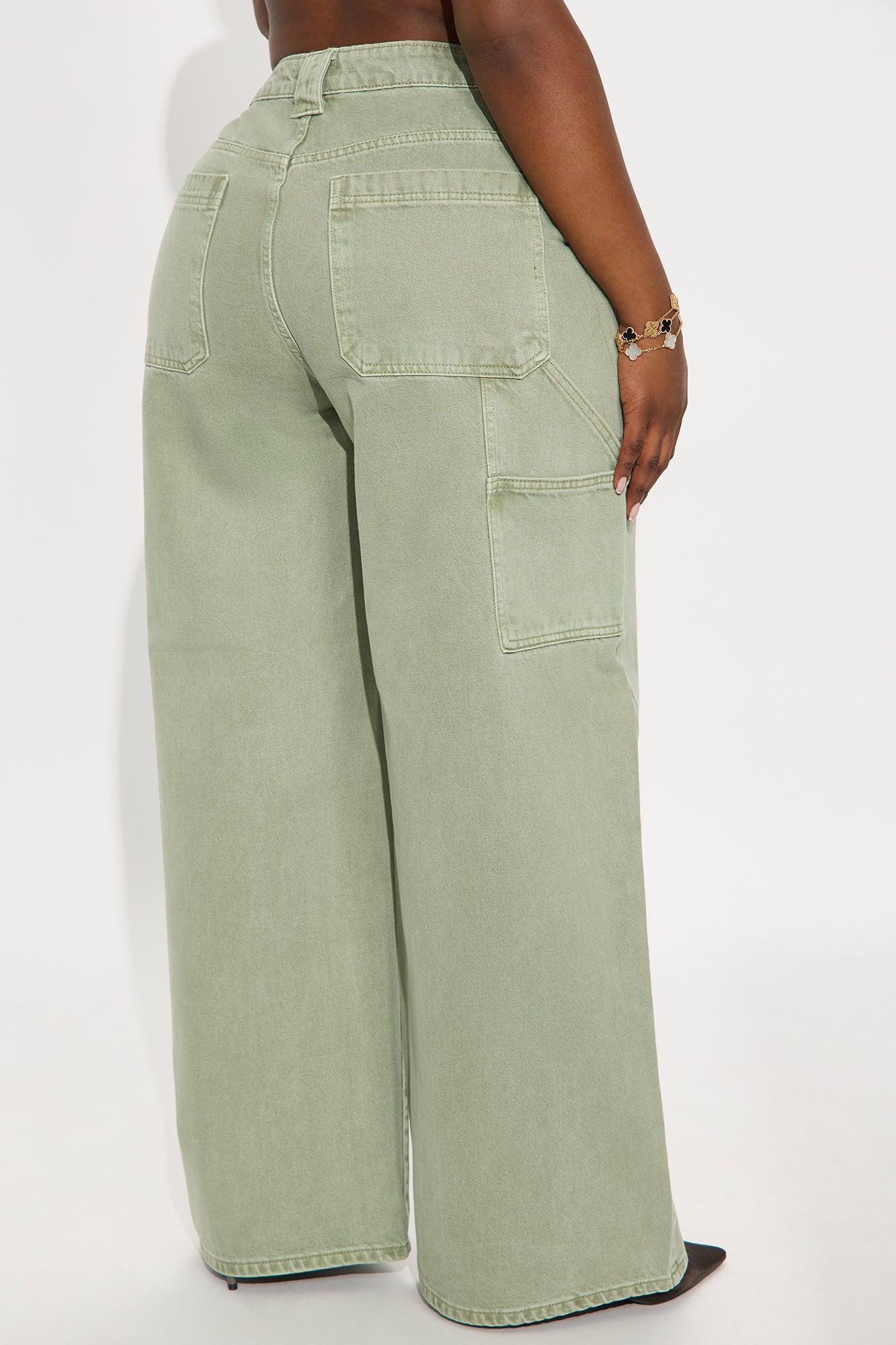 Everything You Want Wide Leg Pant - Sage Product Image