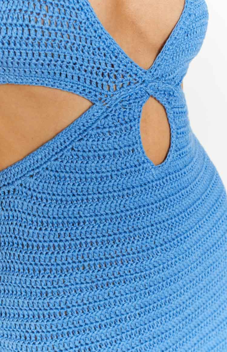 Bryleigh Blue Knit Mini Dress Baby Product Image