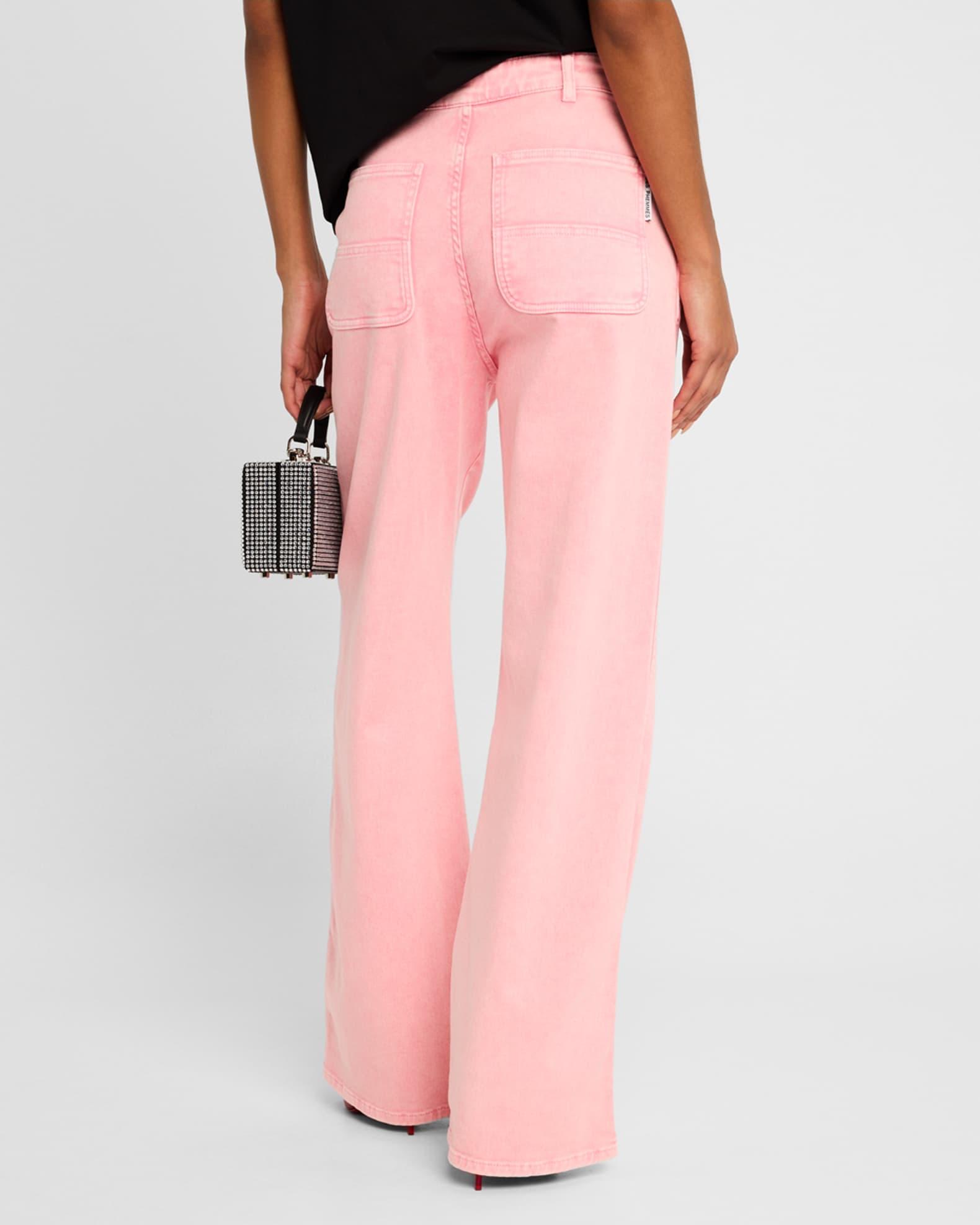 Floral Crystal High-Rise Jeans  Product Image