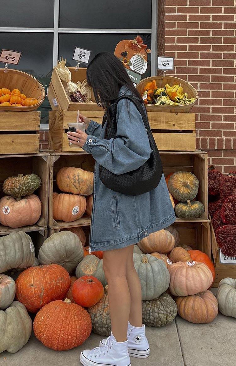 Sally Blue Oversized Denim Jacket Baby Product Image