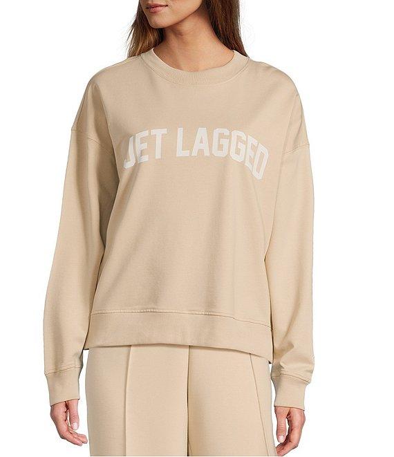 Antonio Melani Active Jet Lagged Crew Neck Long Sleeve Sweatshirt Product Image