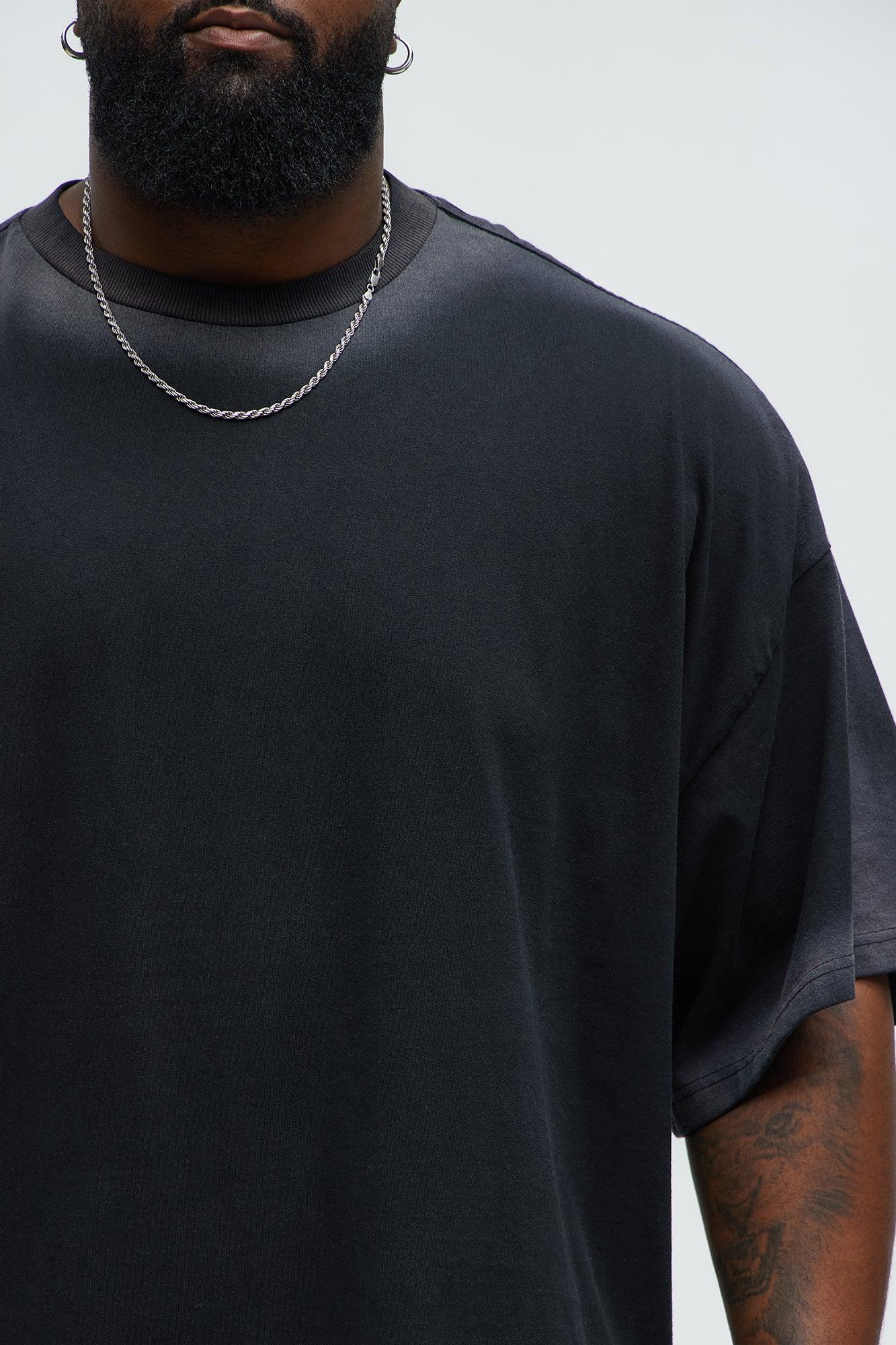 Dirty Wash Heavyweight Boxy Tee - Black Product Image