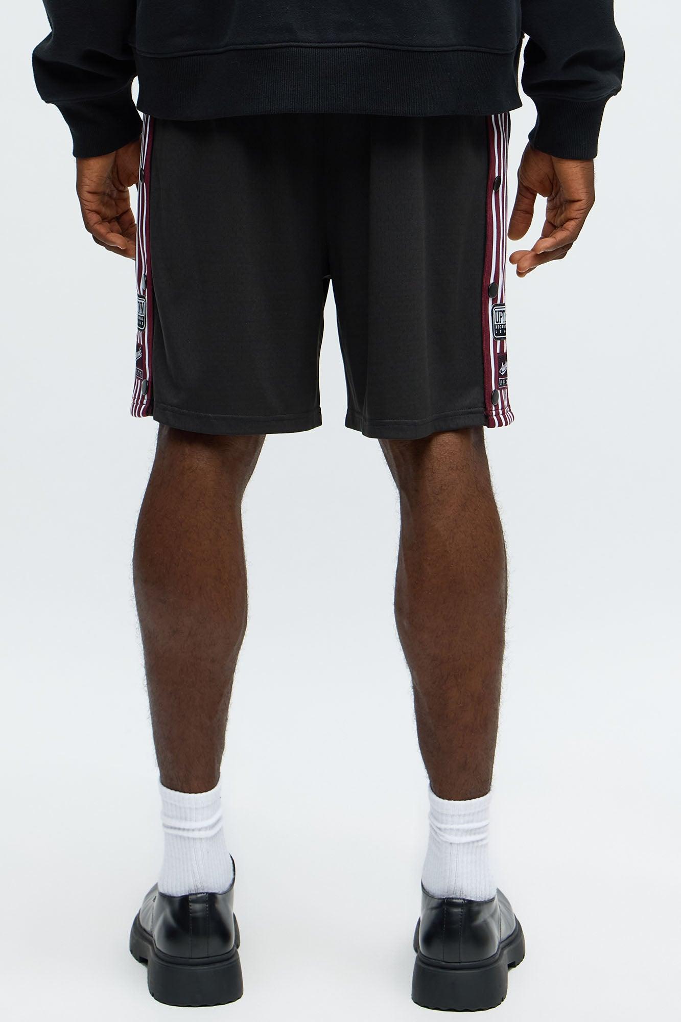 Relaxed H Button Short - Black Male Product Image