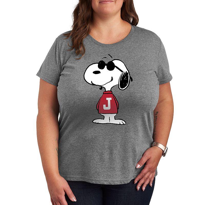 Plus Peanuts Snoopy Joe Cool Pose Graphic Tee, Women's,  Product Image