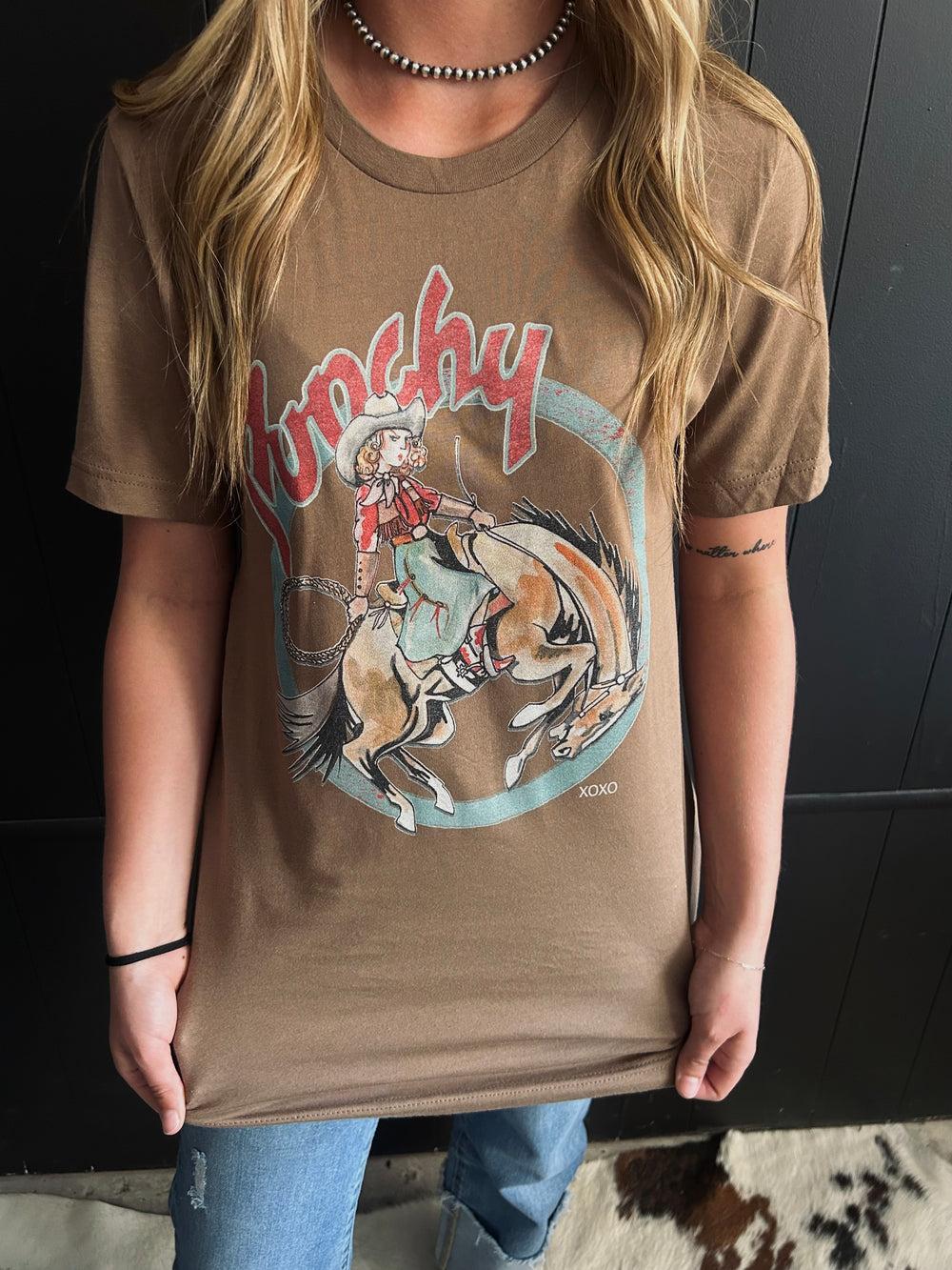 Vintage Brown Punchy Graphic Tee Product Image