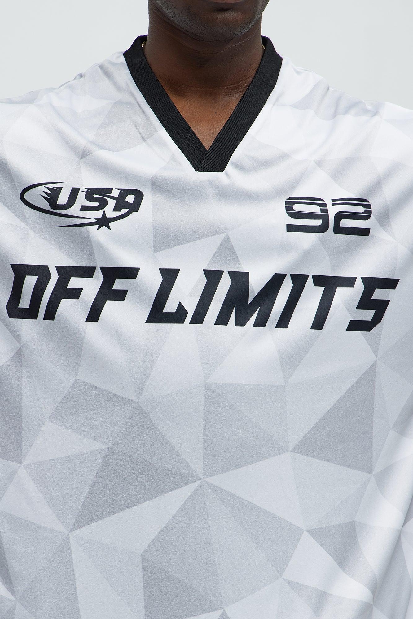 Off Limits Short Sleeve Soccer Jersey - White/combo Male Product Image