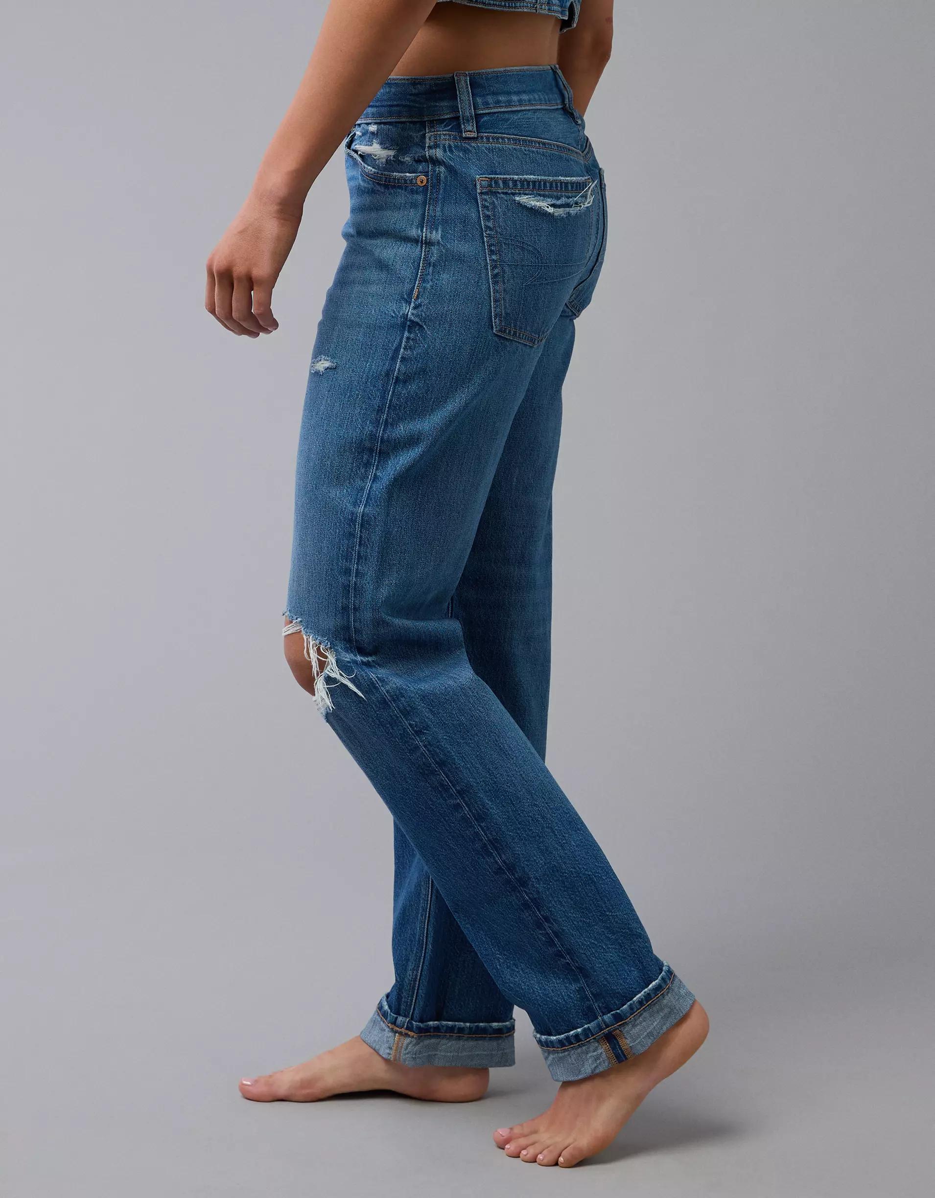 AE Ripped Low-Rise Ex-Boyfriend Jean Product Image