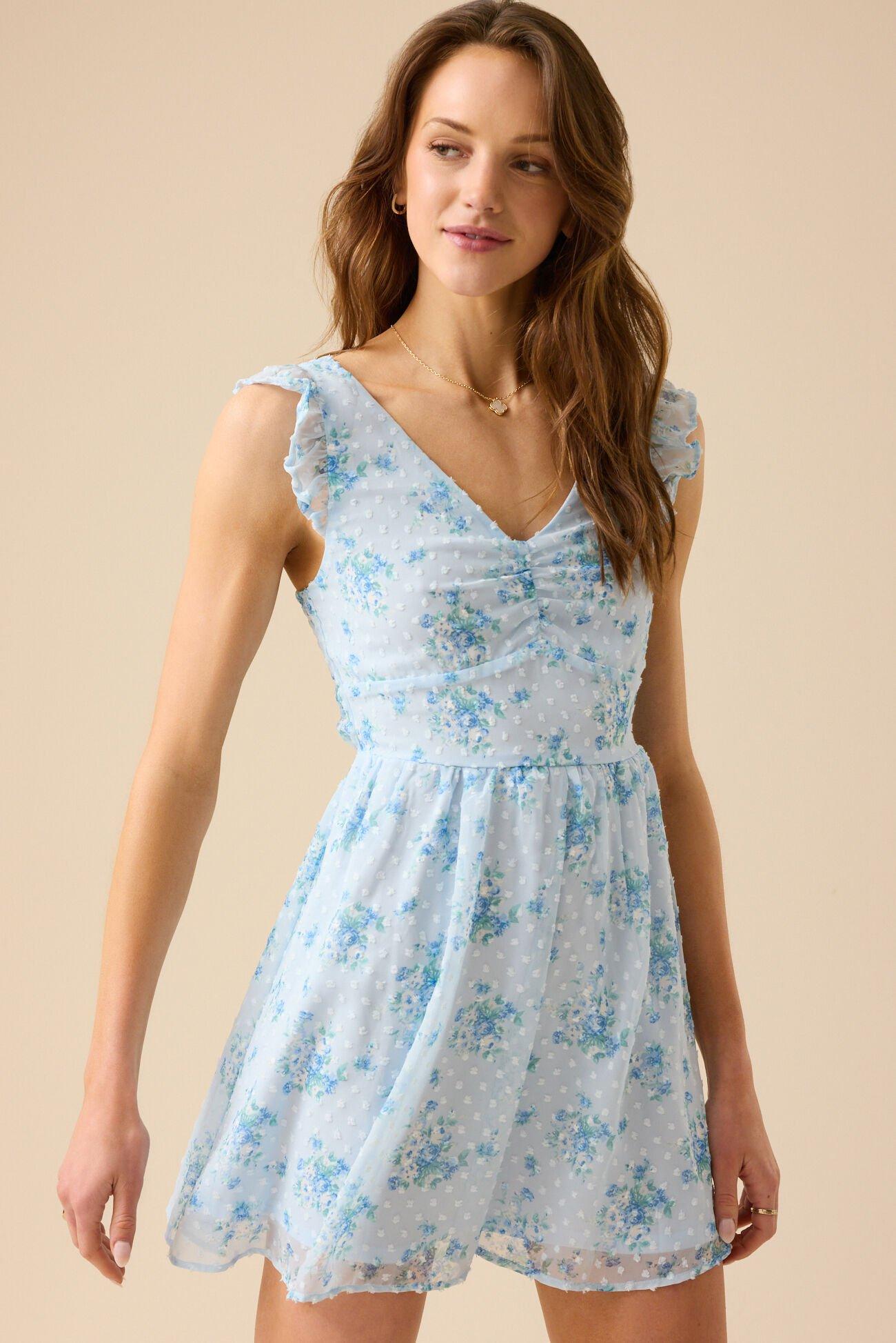 Allie Floral Mini Dress Product Image