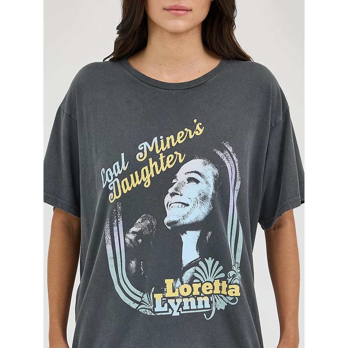 Women's Wrangler® Loretta Lynn Oversized Band Tee in Jet Product Image