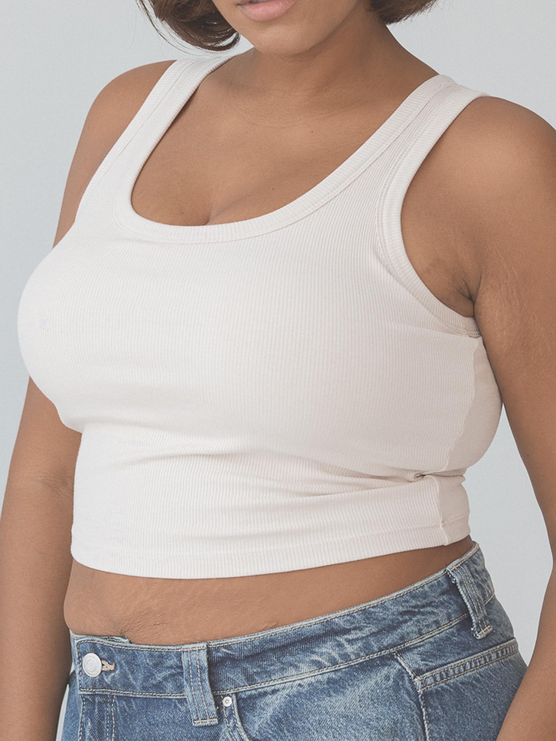 Bamboo Scoop Neck Brami Tank (Crop) Product Image