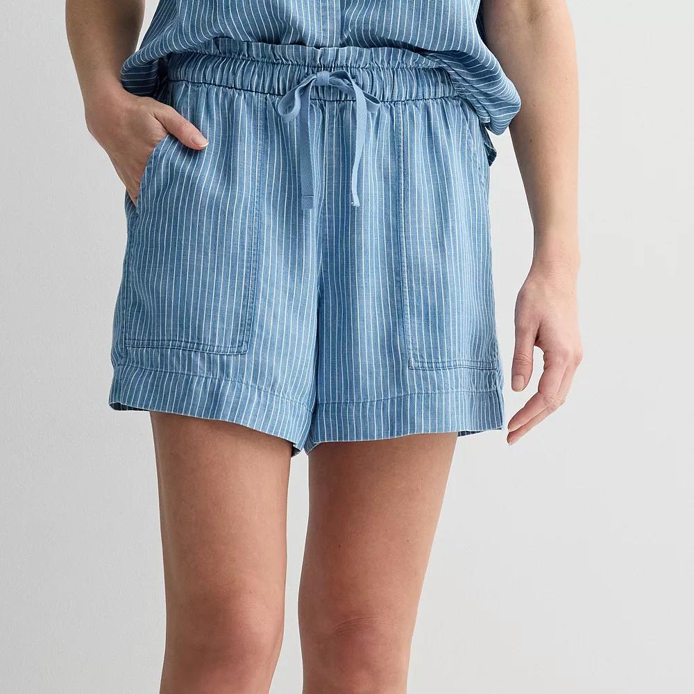 Women's Sonoma Goods For Life® Femme Shorts, Size: Small, Railroad Stripe Product Image