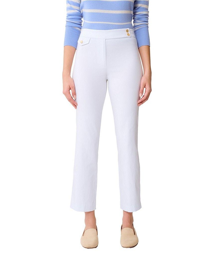 J.McLaughlin Anisa Knit Flat Front Straight Leg Crop Pants Product Image