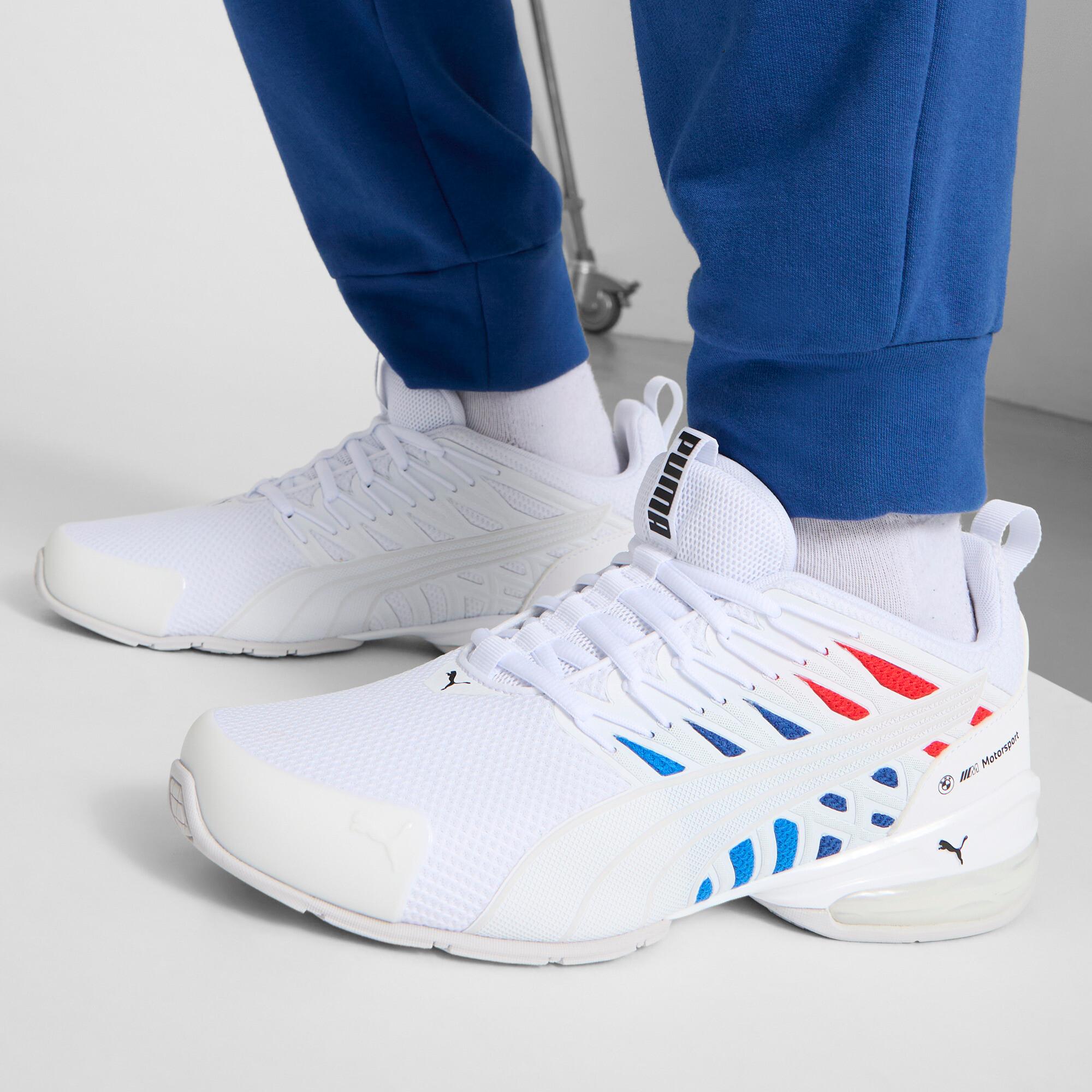 PUMA BMW M Motorsport Voltaic Evo Men's Motorsport Shoes in White/Black Product Image