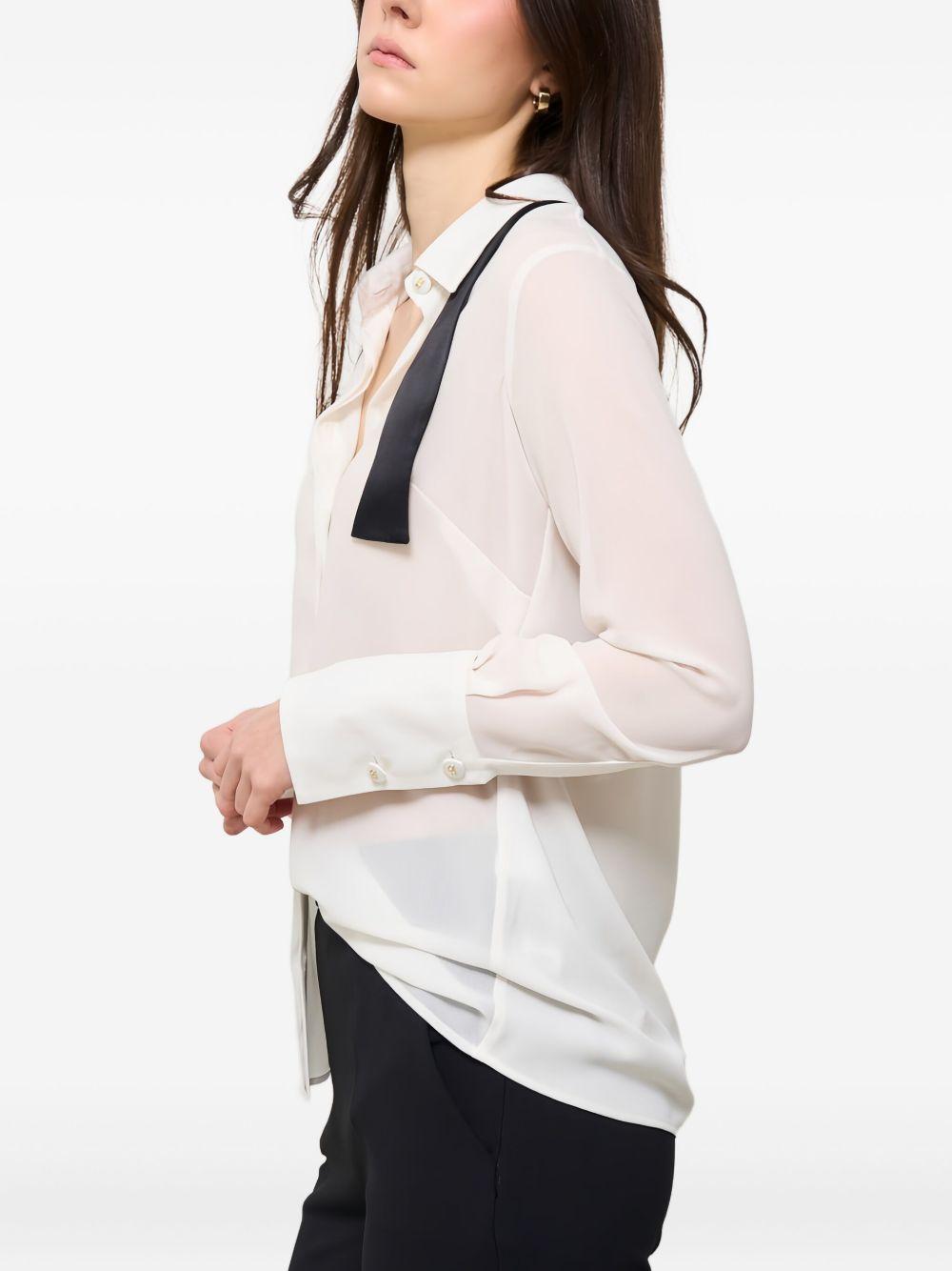 bow-detail open-back shirt Product Image