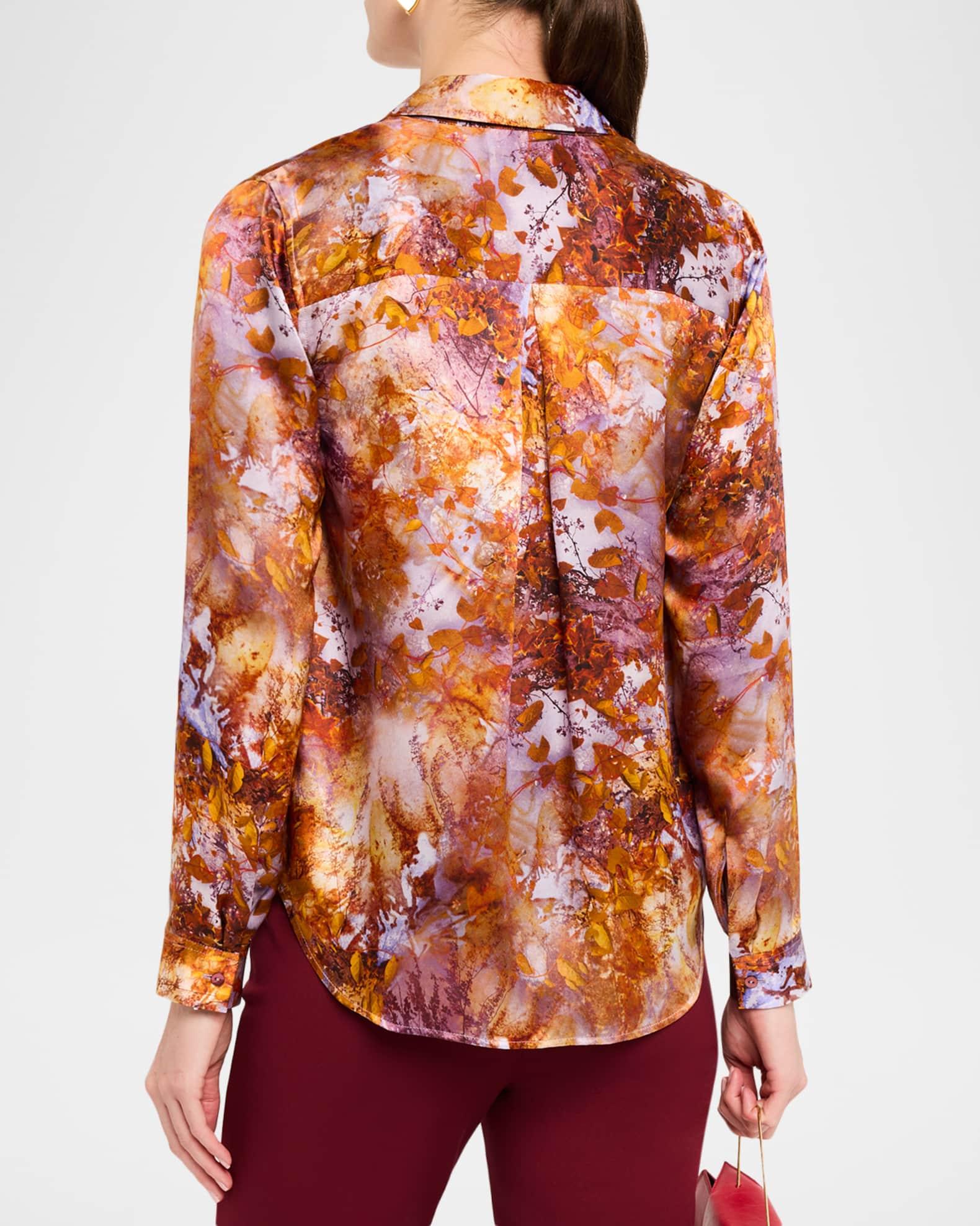 Tyler Silk Button-Front Blouse Product Image