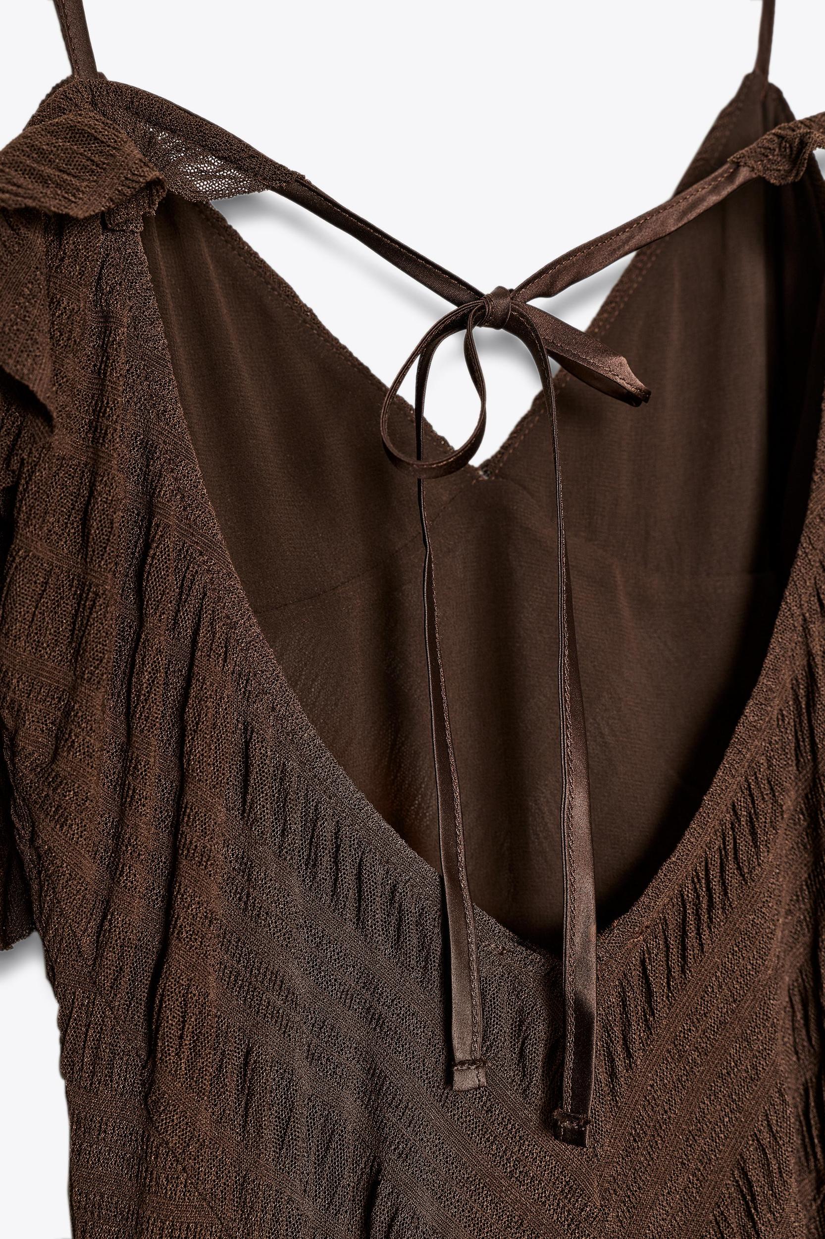 TEXTURED MIDI DRESS Product Image