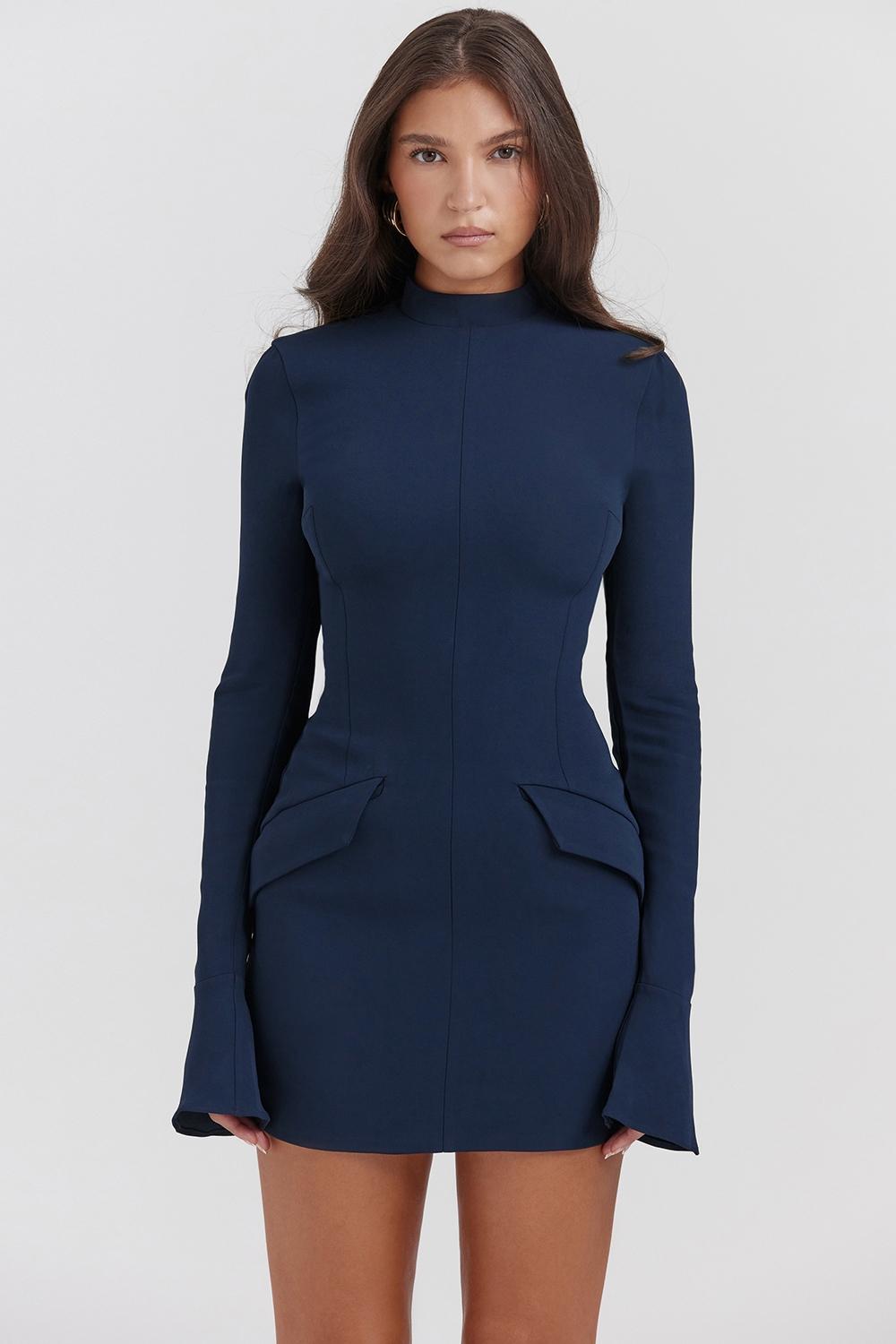 Mahalia  navy mini dress Product Image