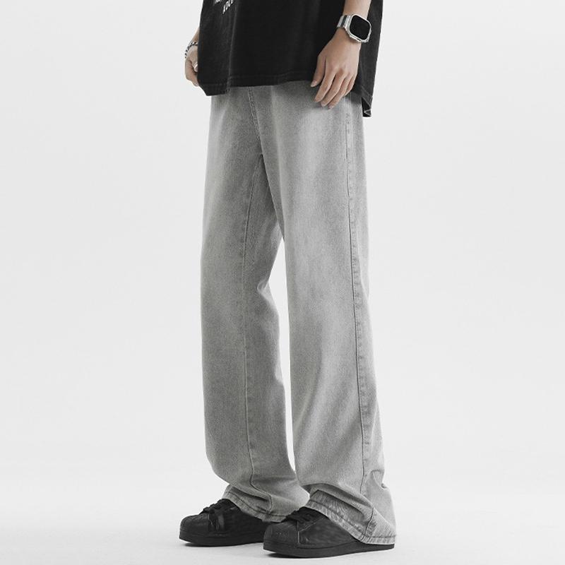 Men's American Retro High Street Loose Straight Jeans Product Image