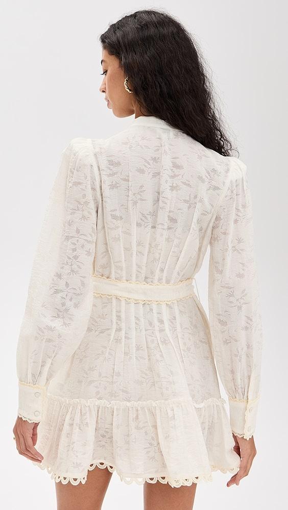 Hemant and Nandita Short Dress with Handcrafted Button and Tie Belt | Shopbop Product Image