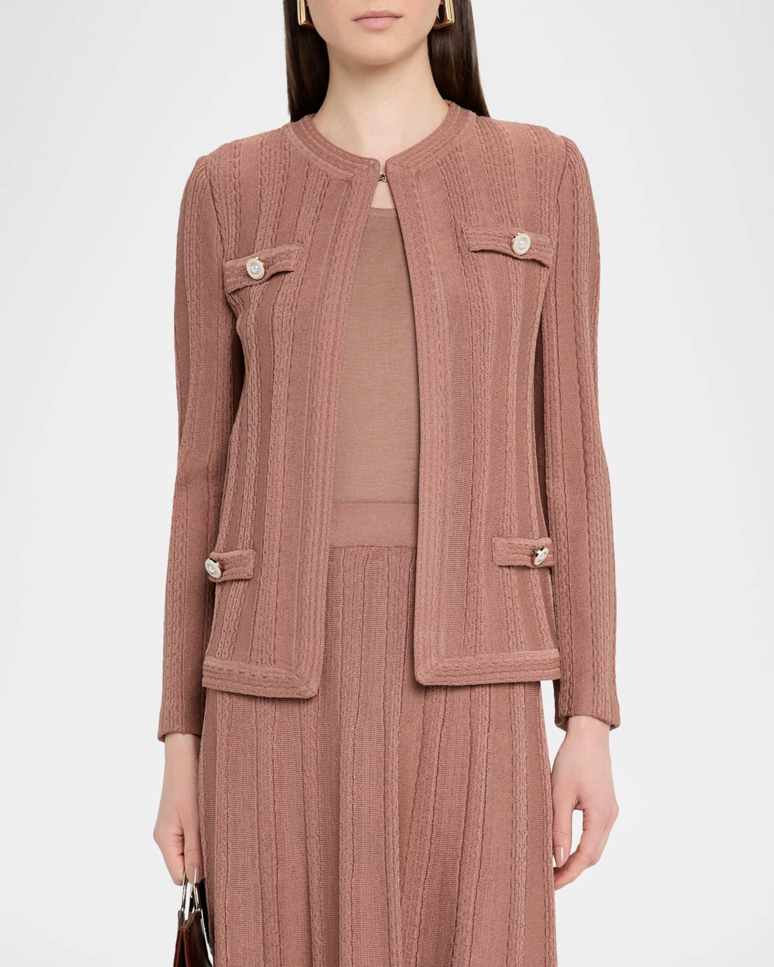 Heritage-Fit Braided Cable Soft Knit Jacket Product Image